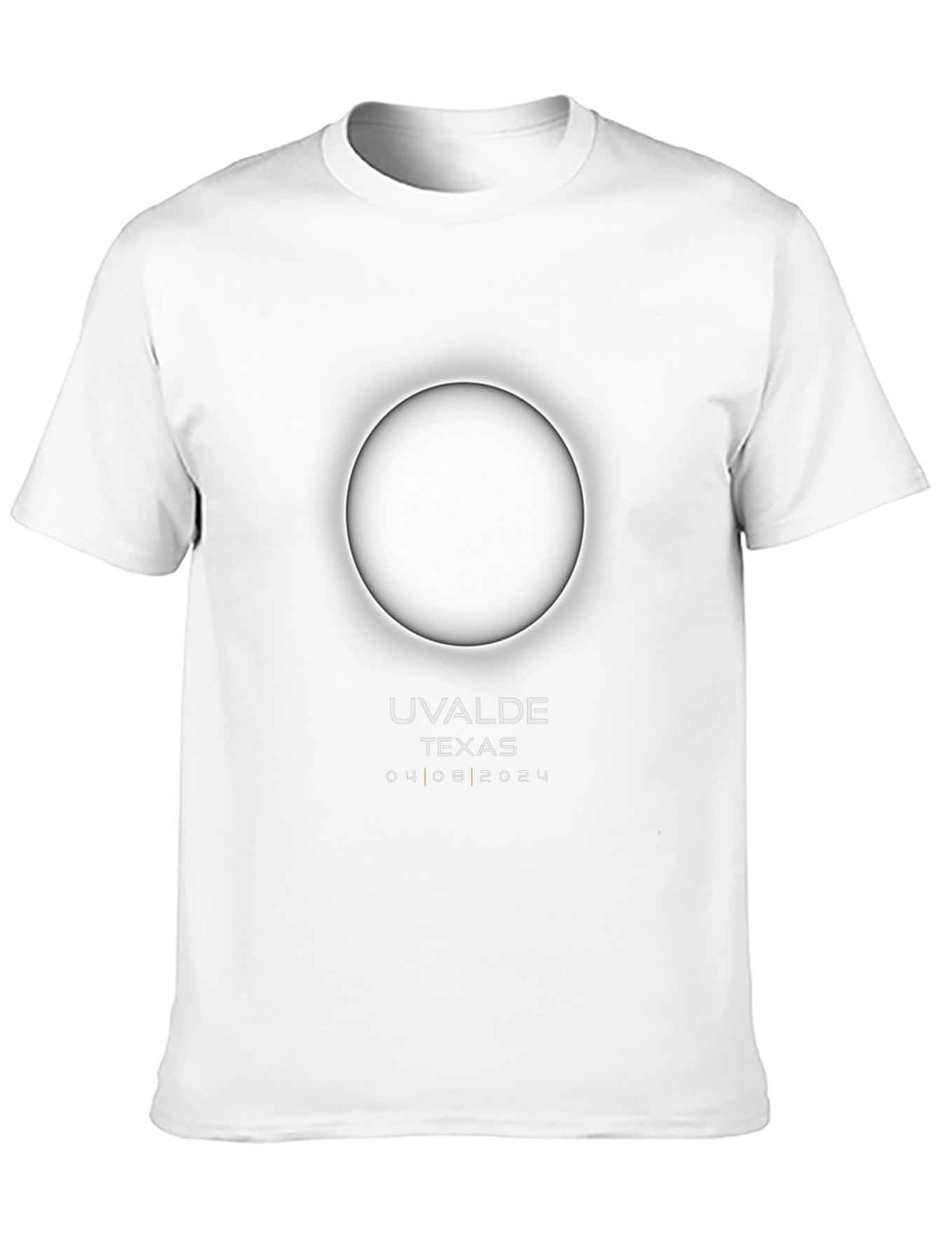 Uvalde Texas Eclipse 2024 Black T-Shirt