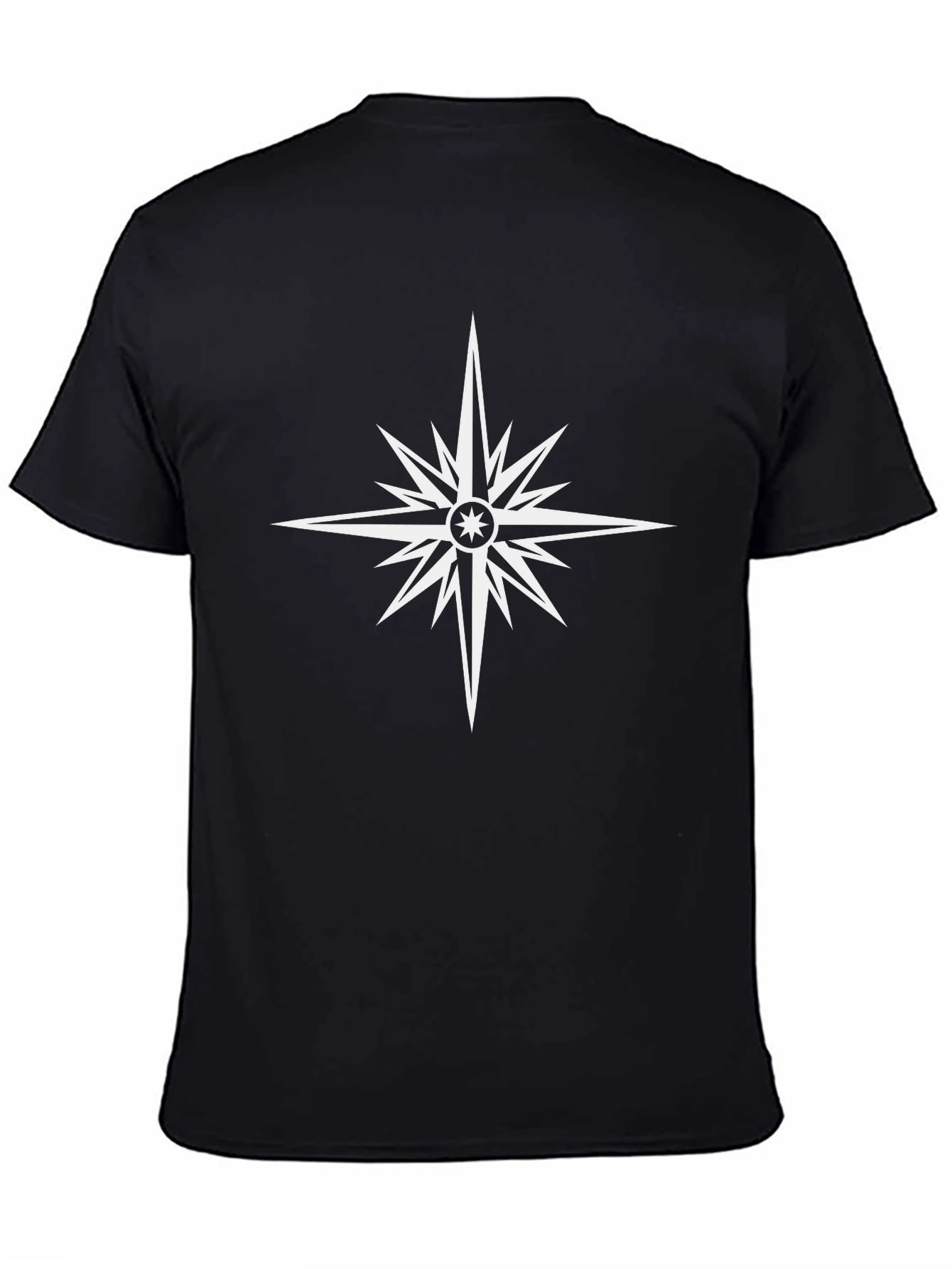 Compass Star Graphic Black T-Shirt