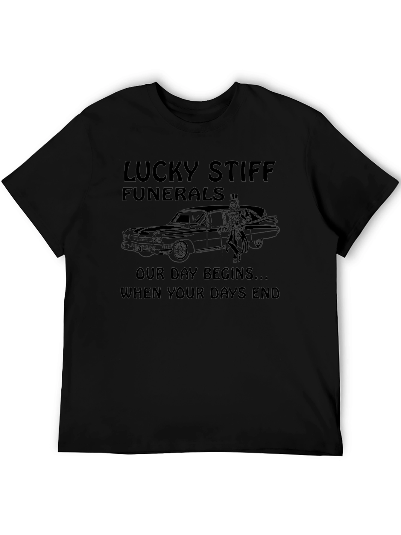 Lucky Stiff Funerals Graphic Tee