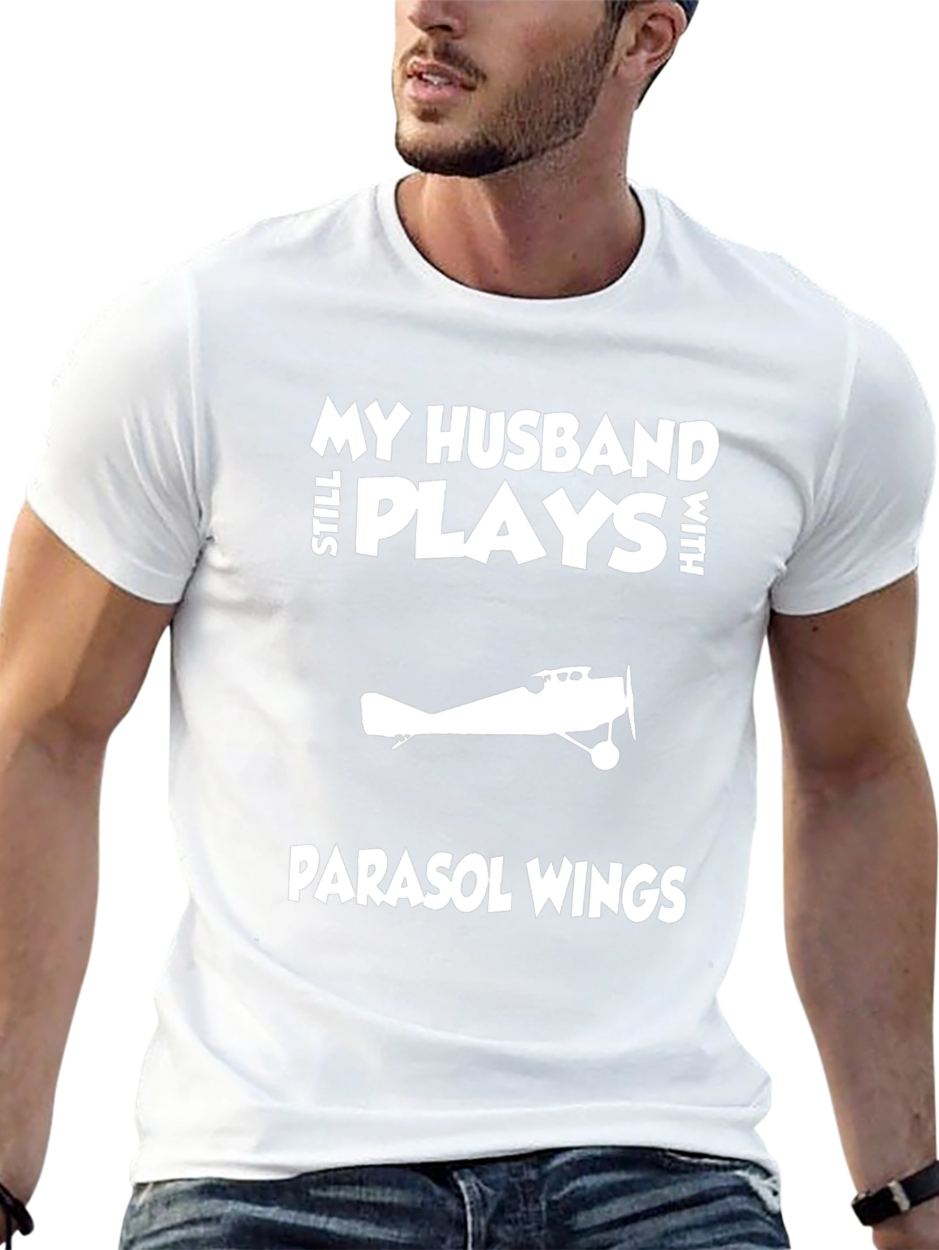 Husband Still Plays With Parasol Wings T-Shirt