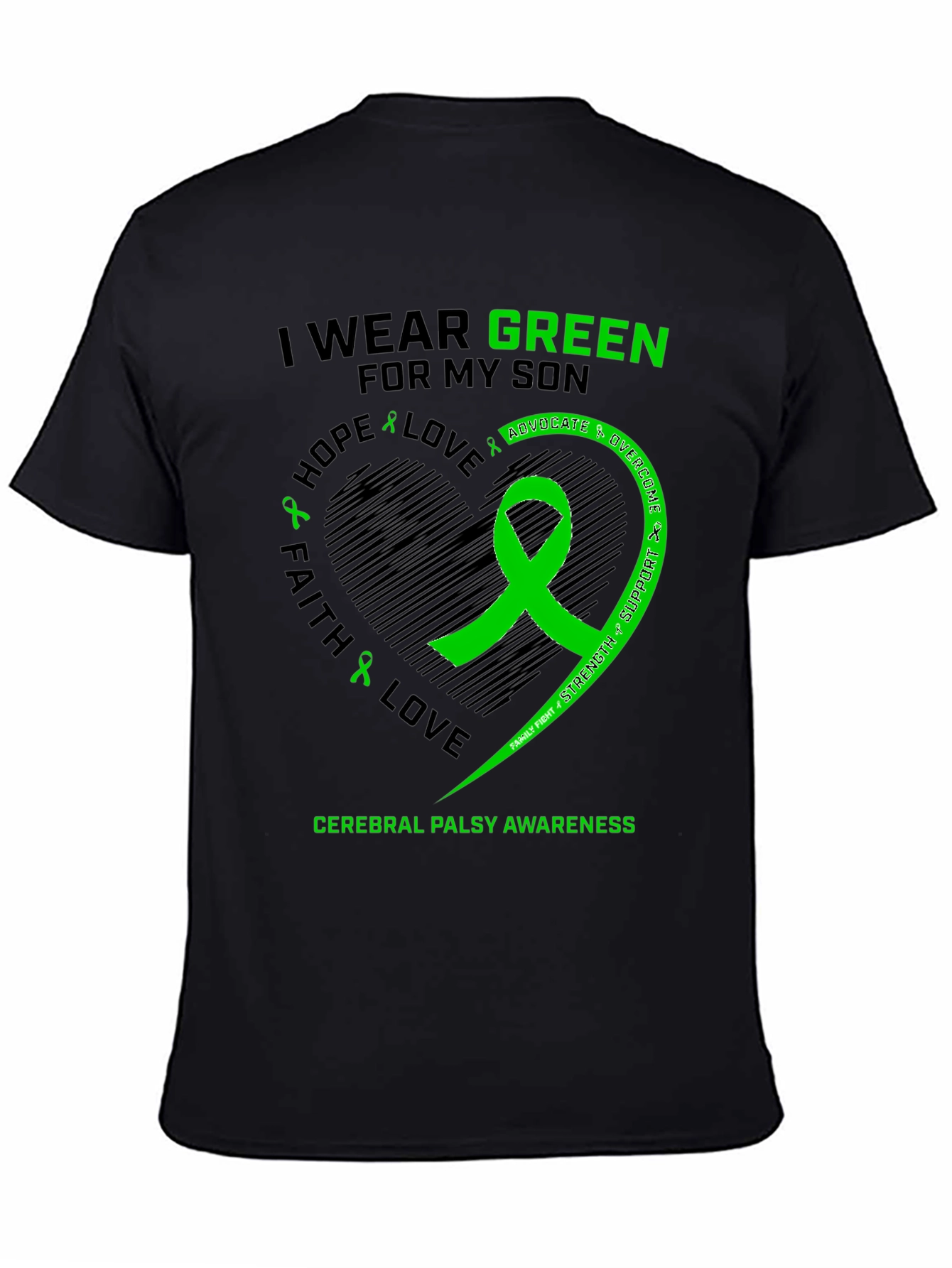 Cerebral Palsy Awareness Green Ribbon T-Shirt