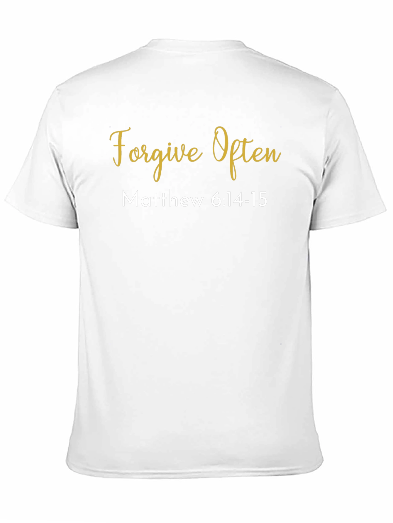 Forgive Often Black T-Shirt - Matthew 6:14-15