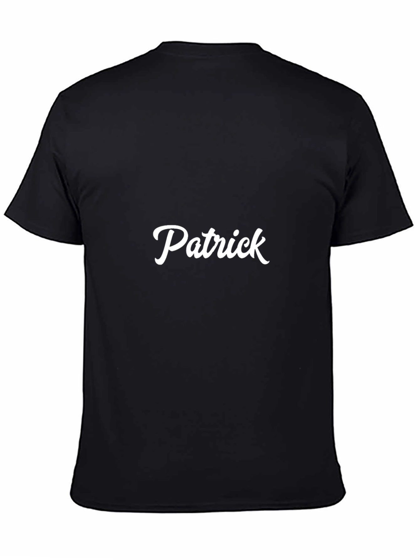 Personalized Patrick Black T-Shirt - Custom Name Tee