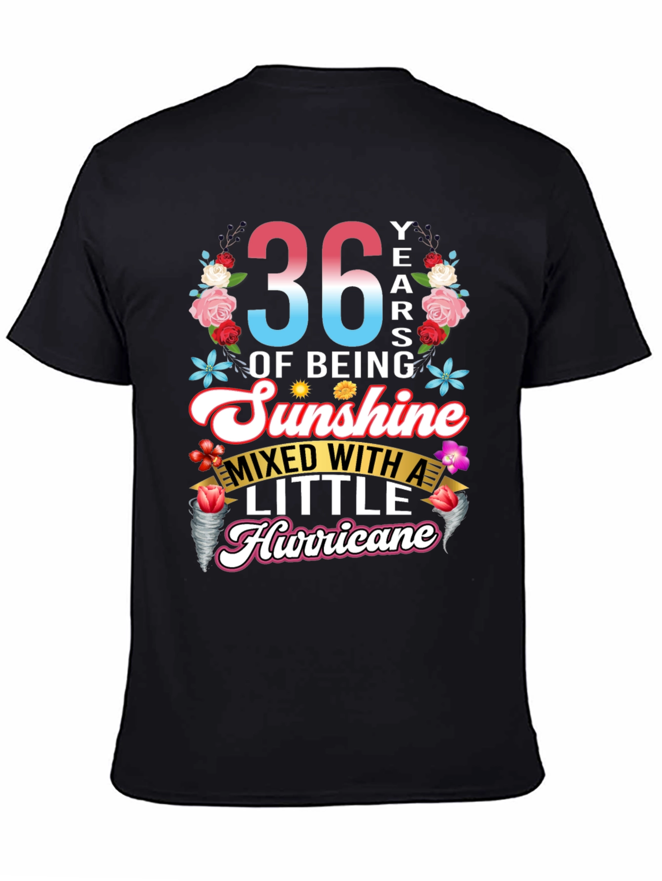 36th Birthday Sunshine Hurricane T-Shirt