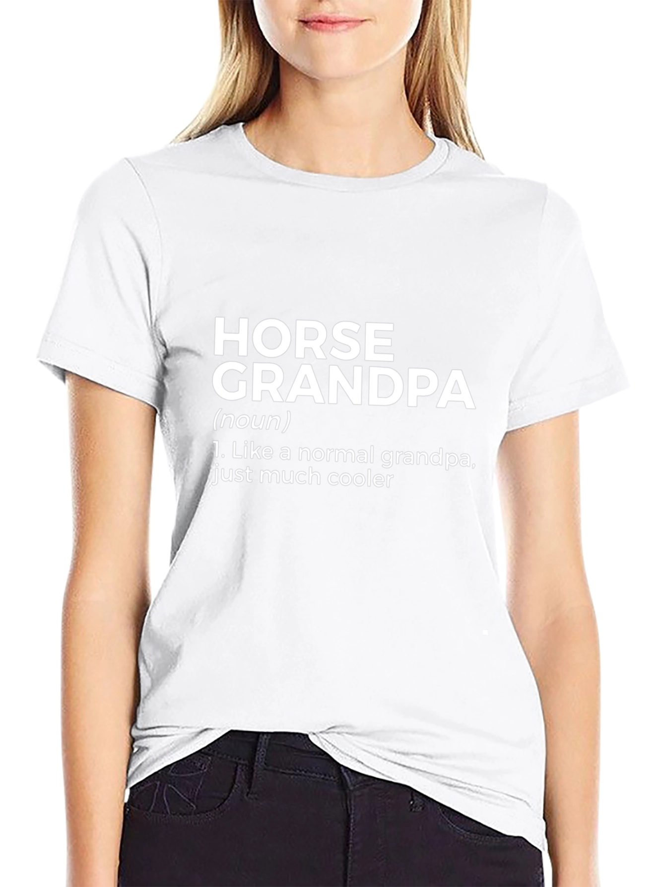Horse Grandpa Graphic T-Shirt - Cool Grandfather Gift