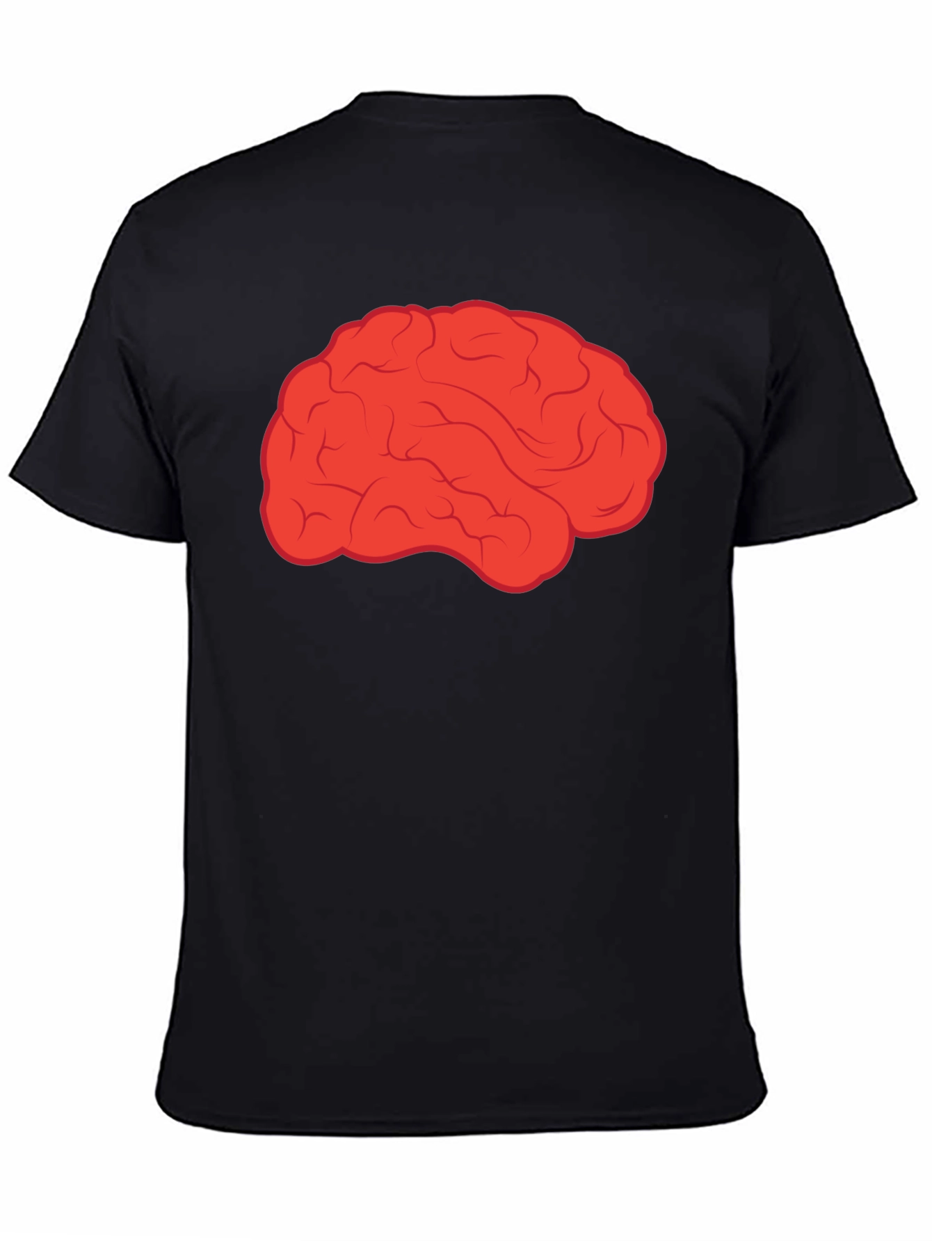 Brain Graphic T-Shirt - Black Cotton Tee