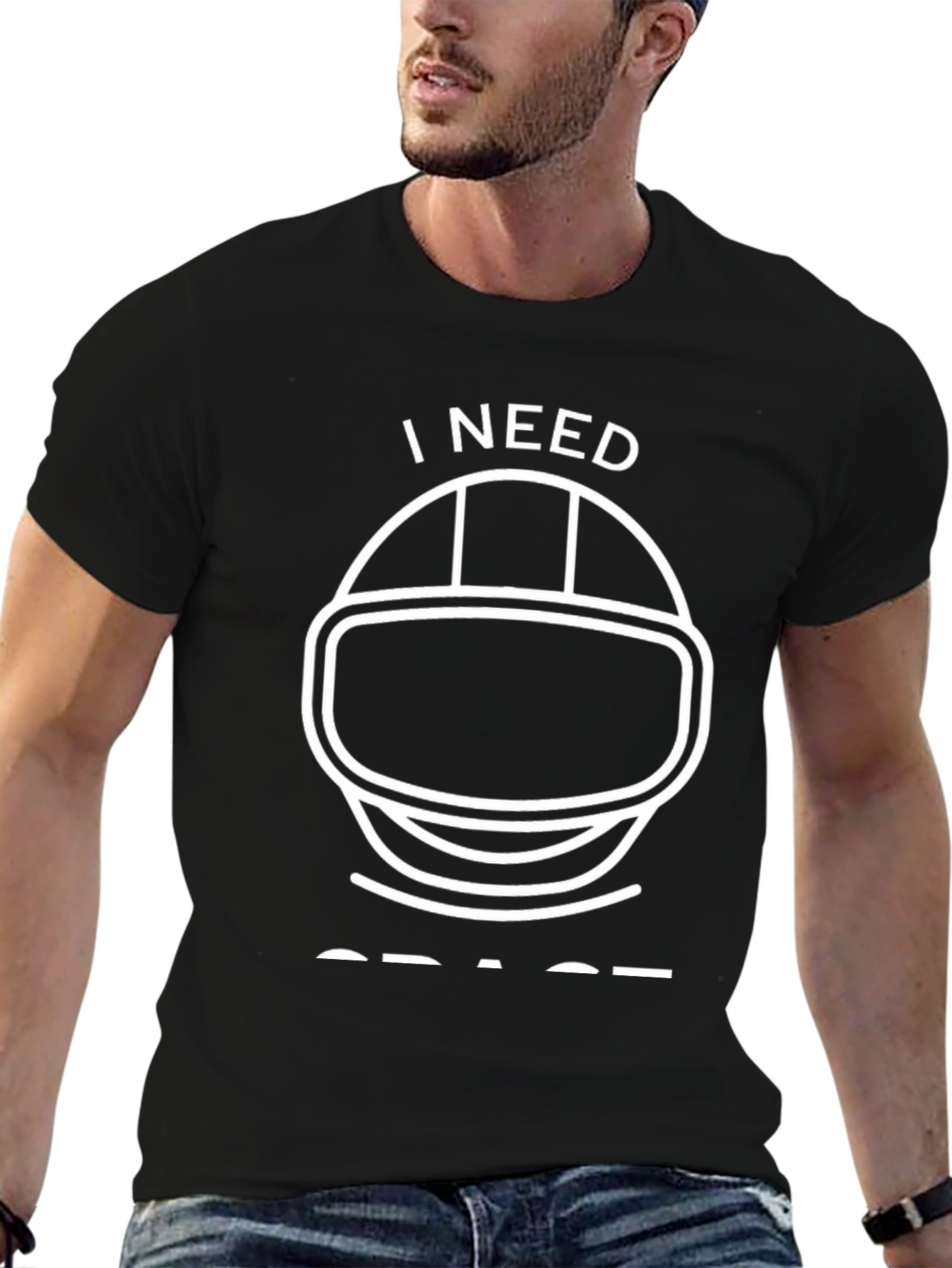 I Need Space T-Shirt - Astronaut Helmet Tee