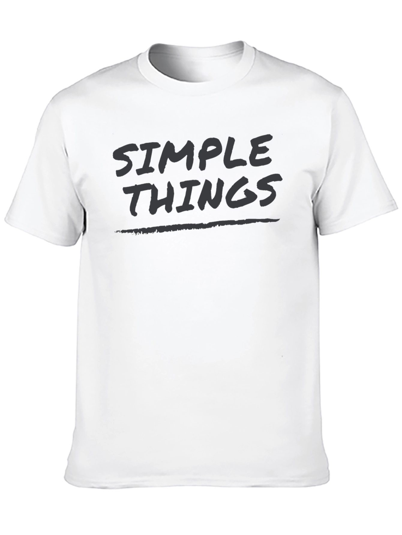 Simple Things Black Graphic T-Shirt