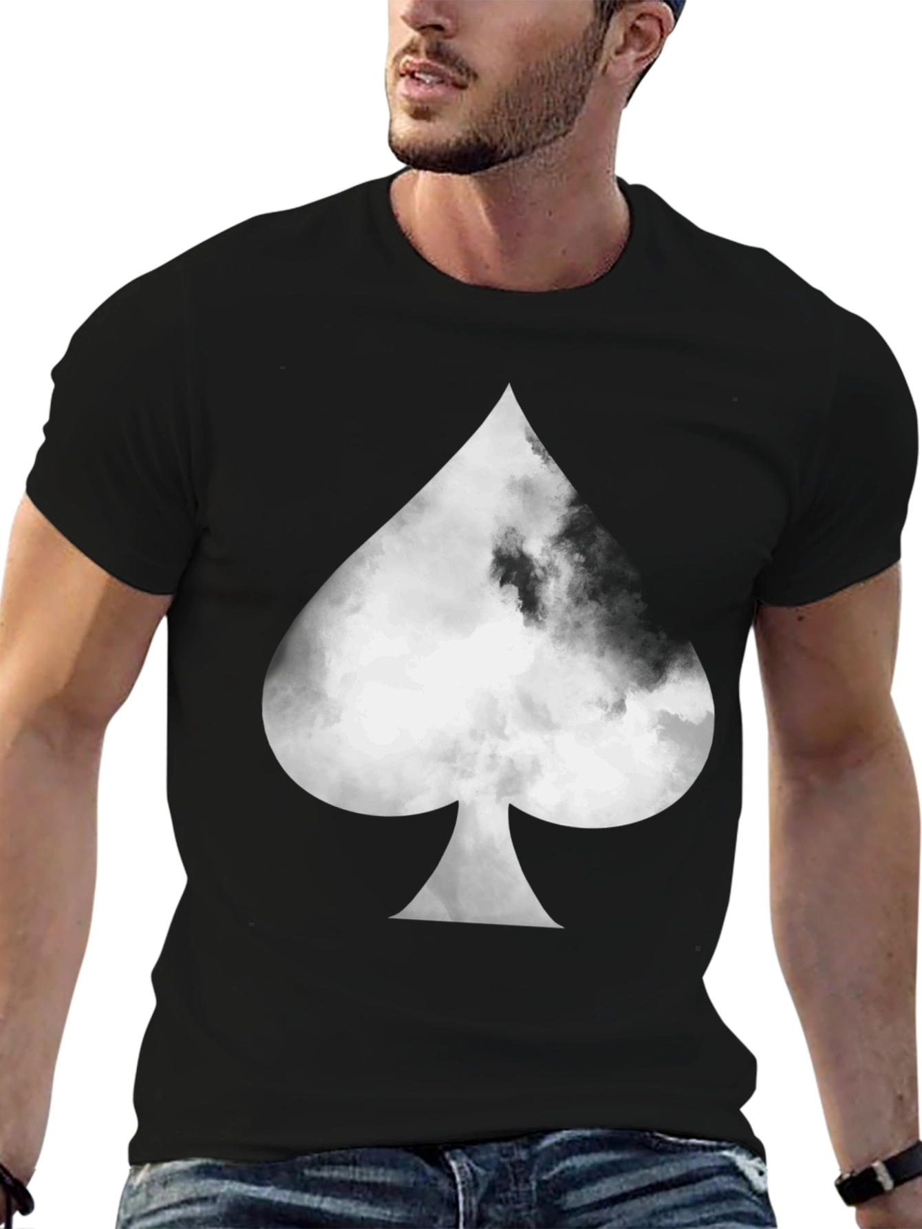 Spade Cloud Graphic Print T-Shirt