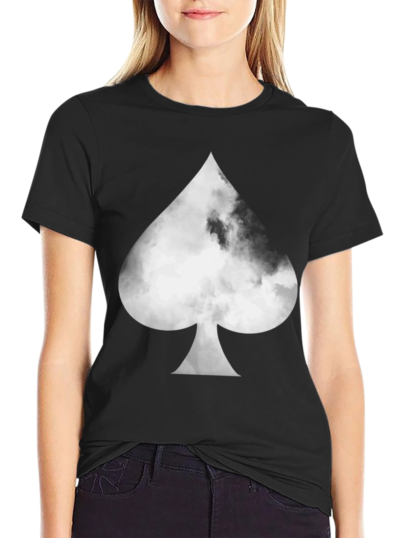 Spade Cloud Graphic Print T-Shirt