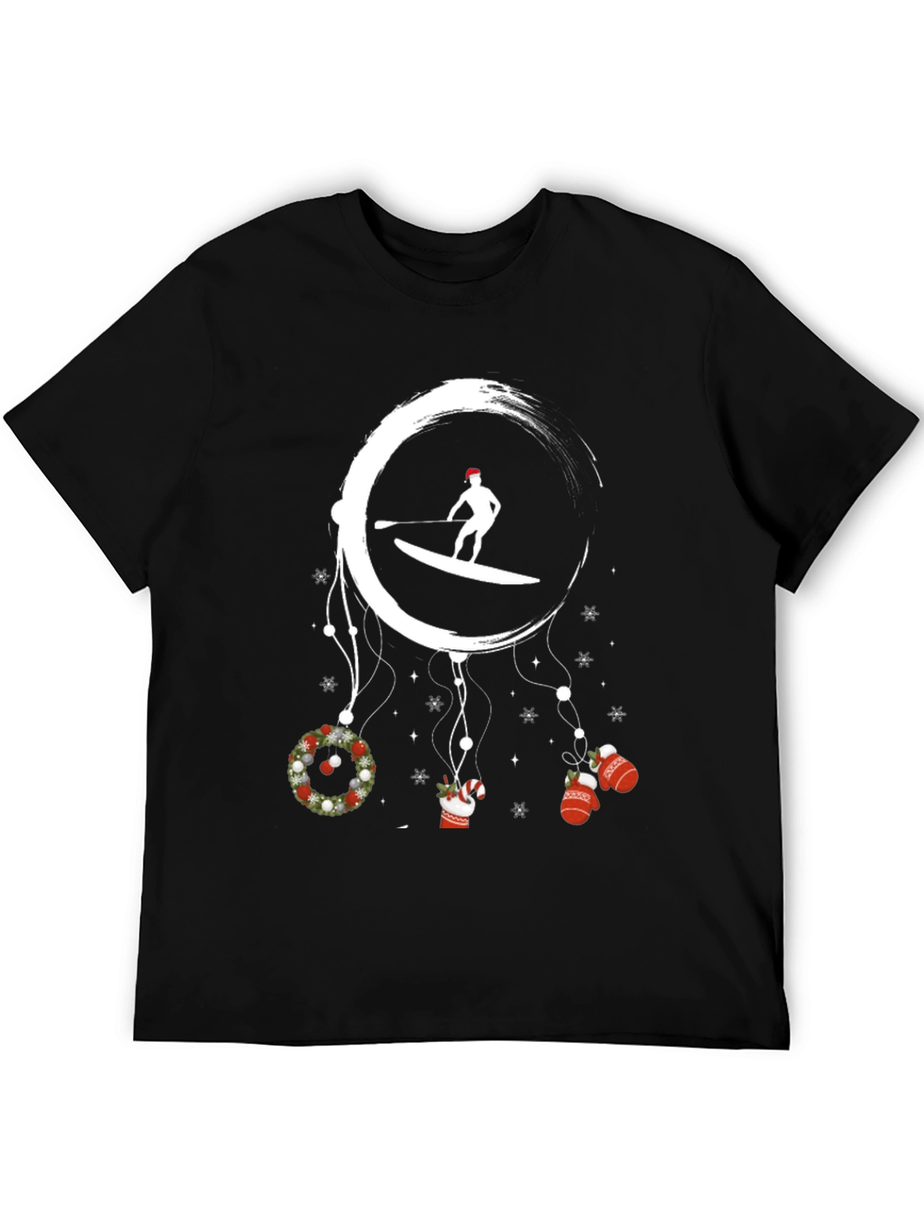 Christmas Paddle Boarding Graphic Tee