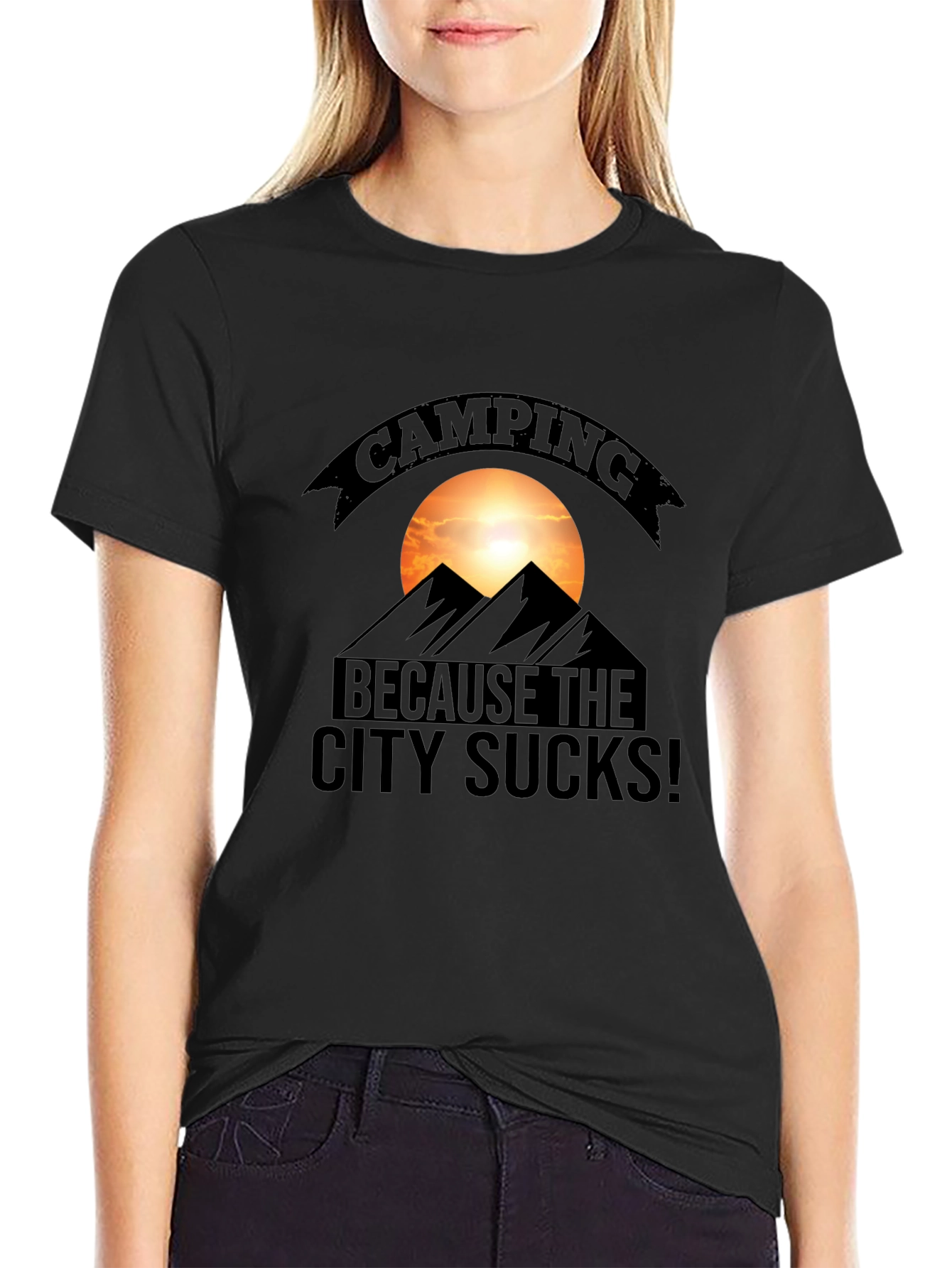 Camping Because the City Sucks T-Shirt