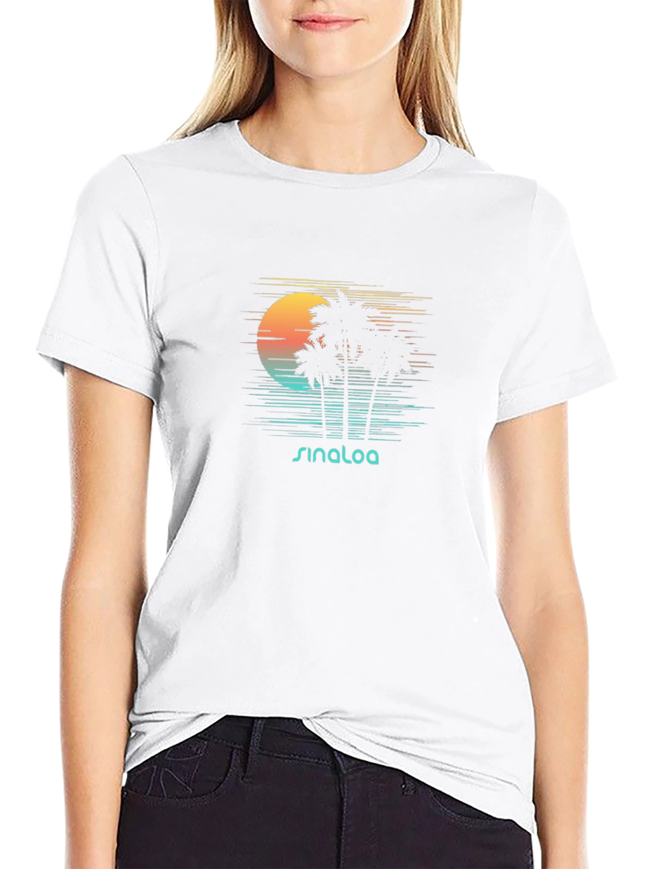 Sinaloa Sunset T-Shirt - Palm Tree Graphic Tee