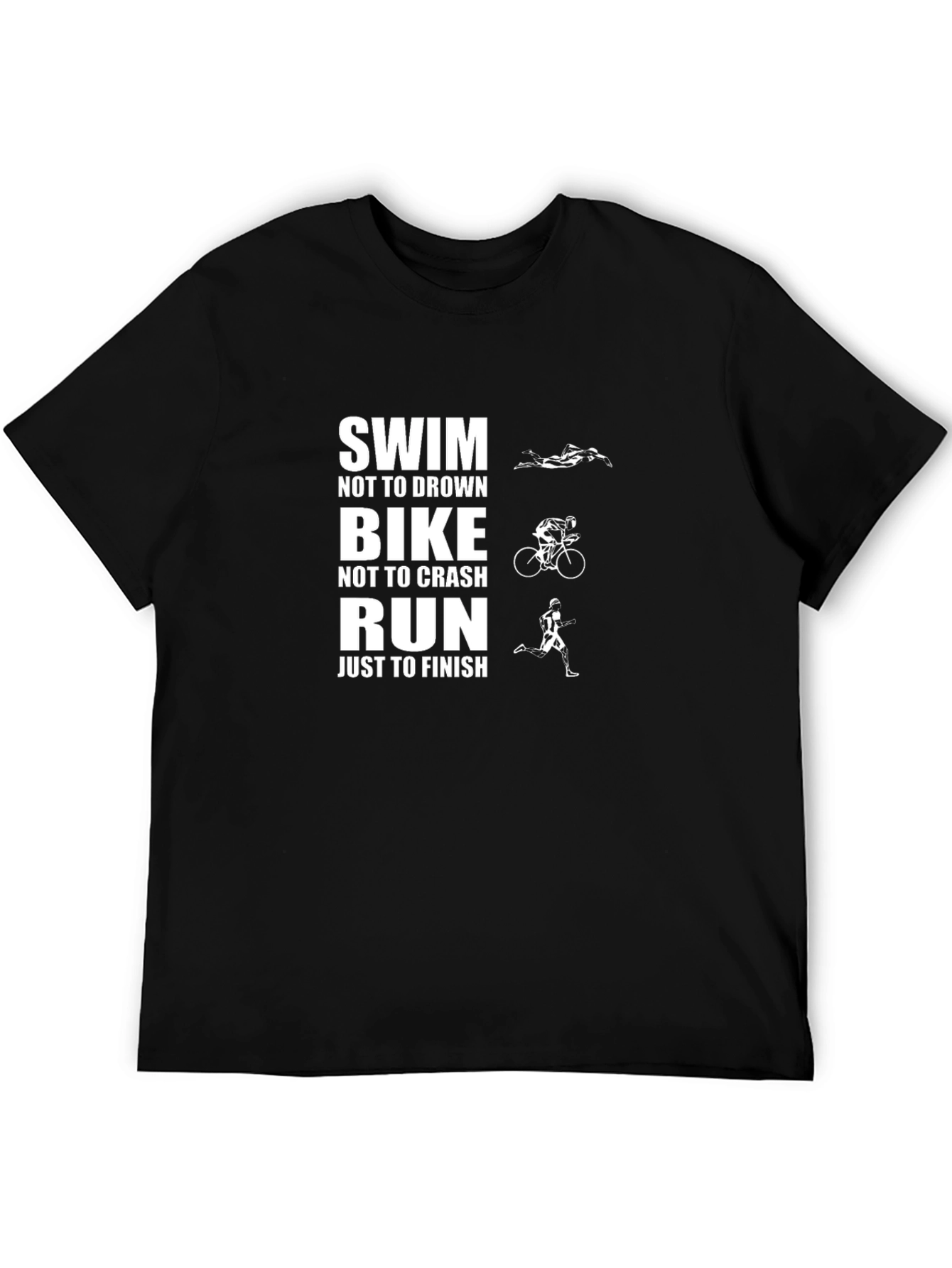 Triathlon Graphic T-Shirt - Swim Bike Run Tee