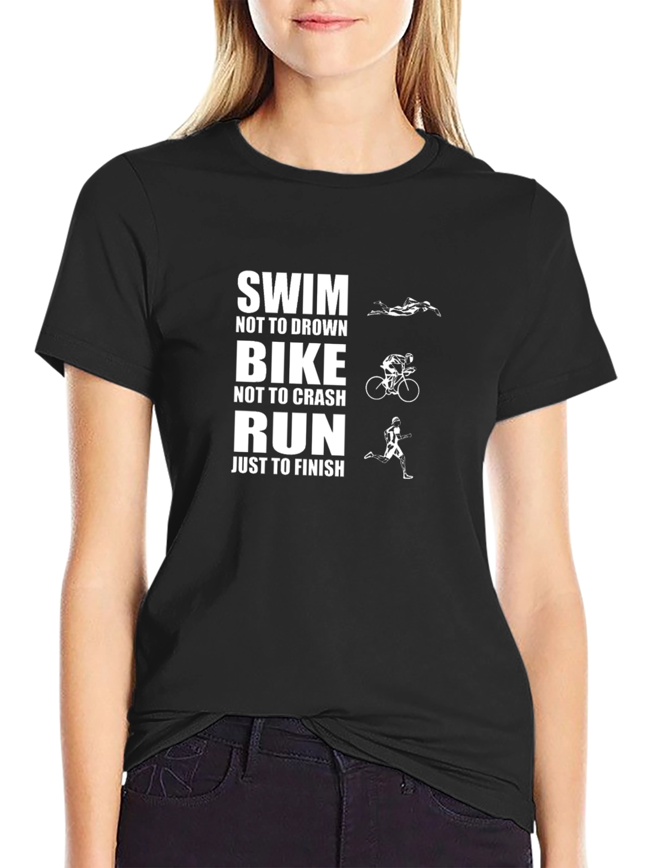Triathlon Graphic T-Shirt - Swim Bike Run Tee