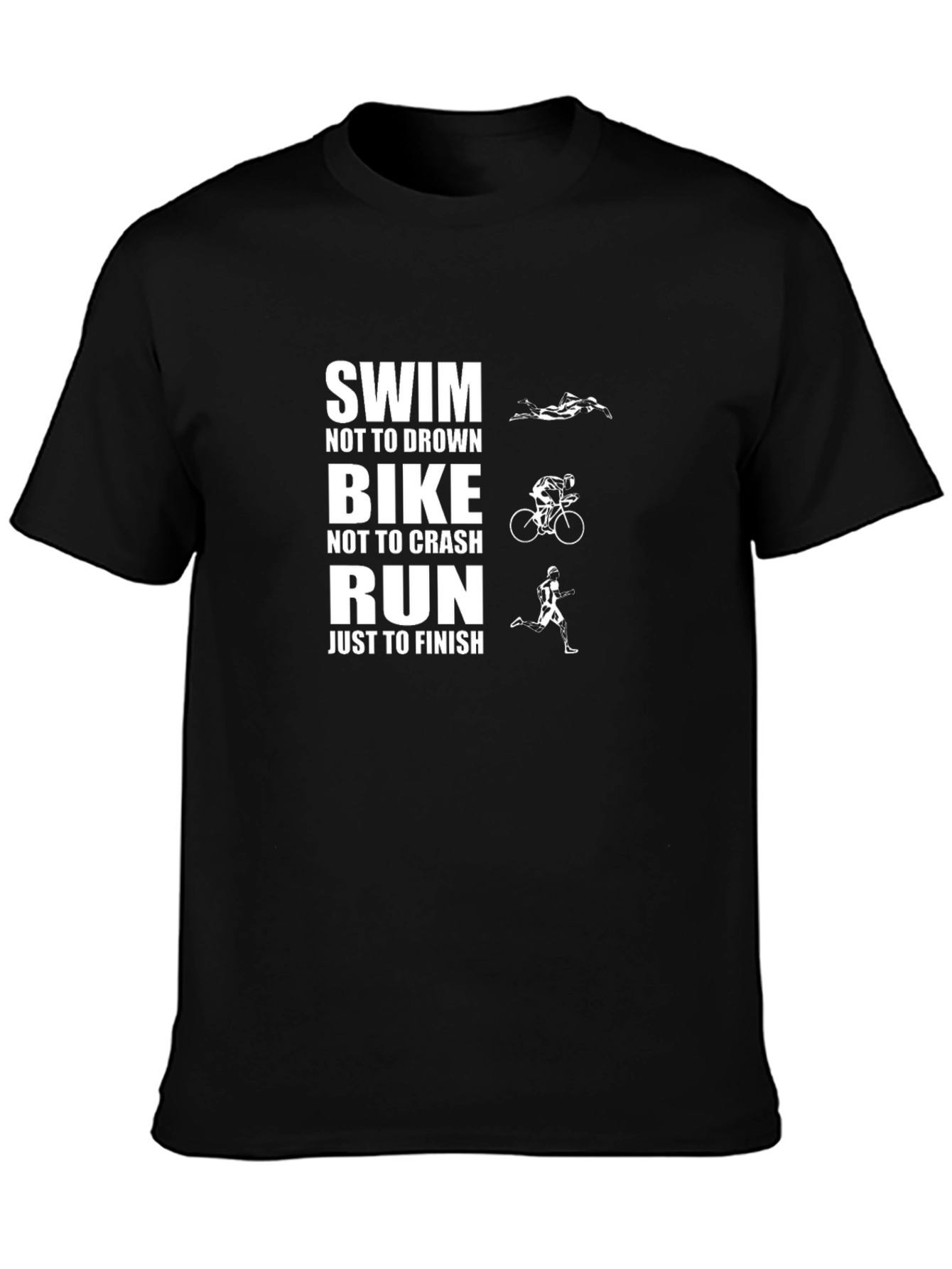 Triathlon Graphic T-Shirt - Swim Bike Run Tee