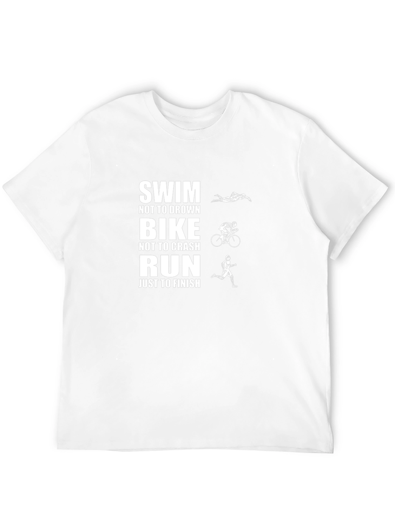 Triathlon Graphic T-Shirt - Swim Bike Run Tee