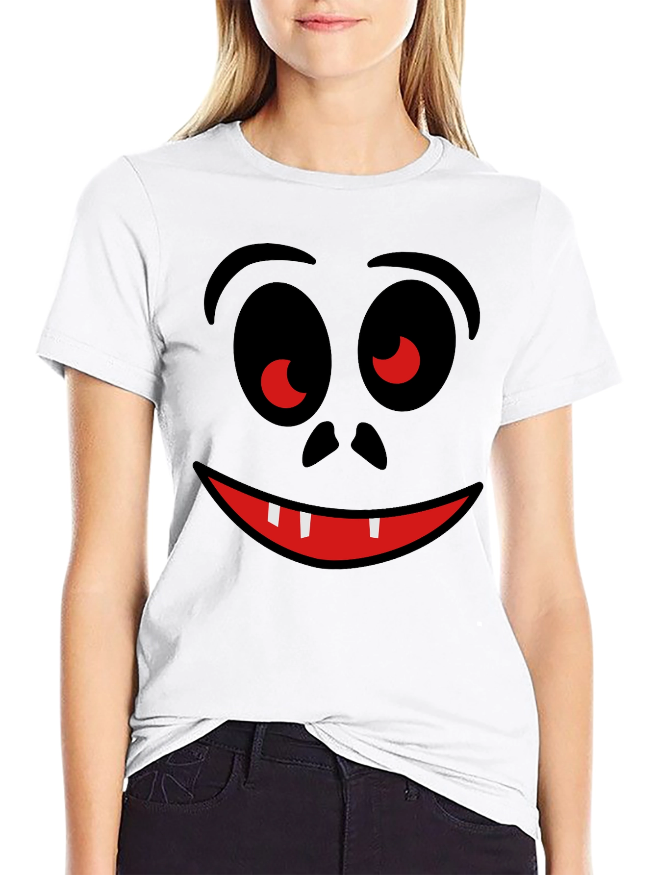 Funny Face Graphic T-Shirt - Halloween Ready!