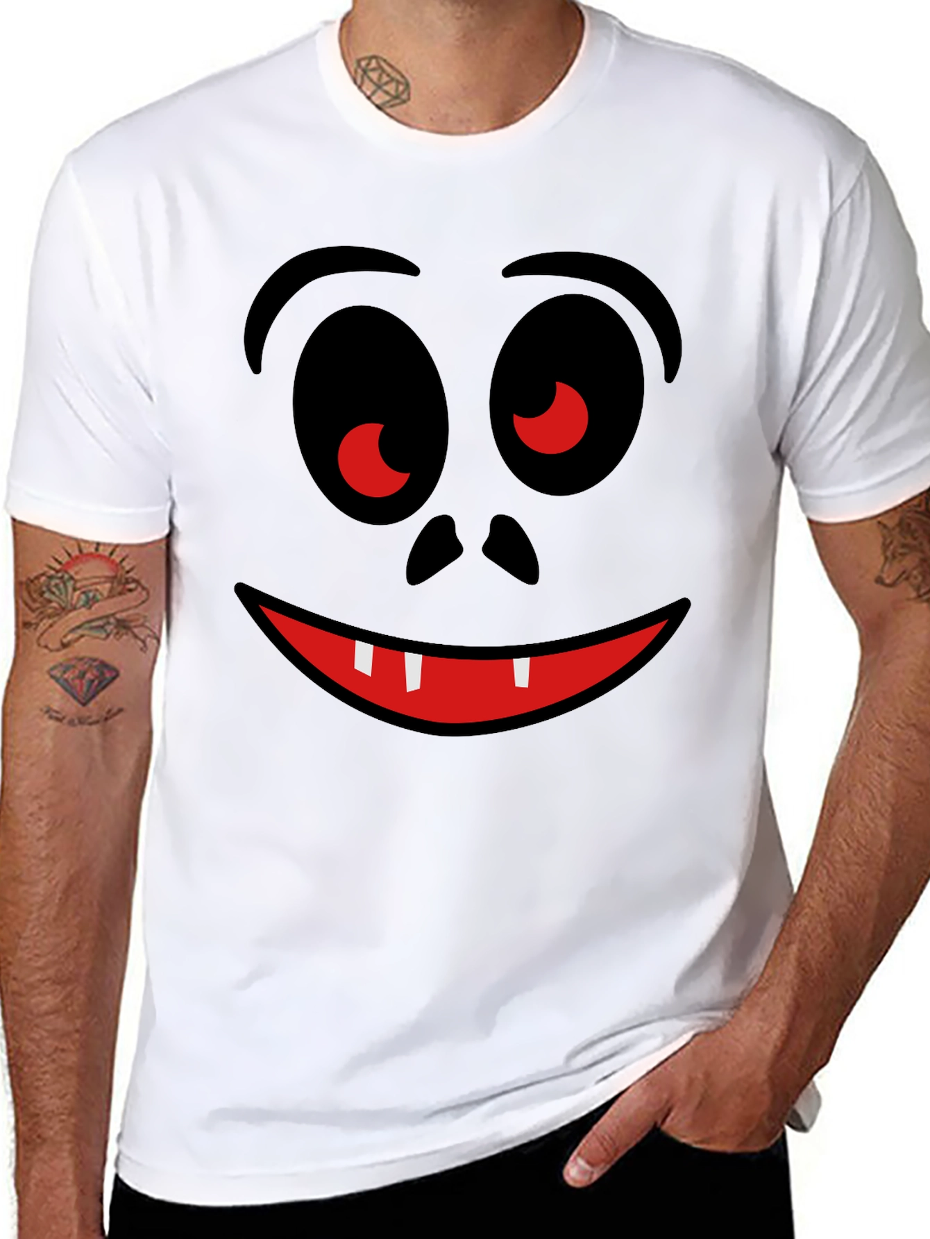 Funny Face Graphic T-Shirt - Halloween Ready!