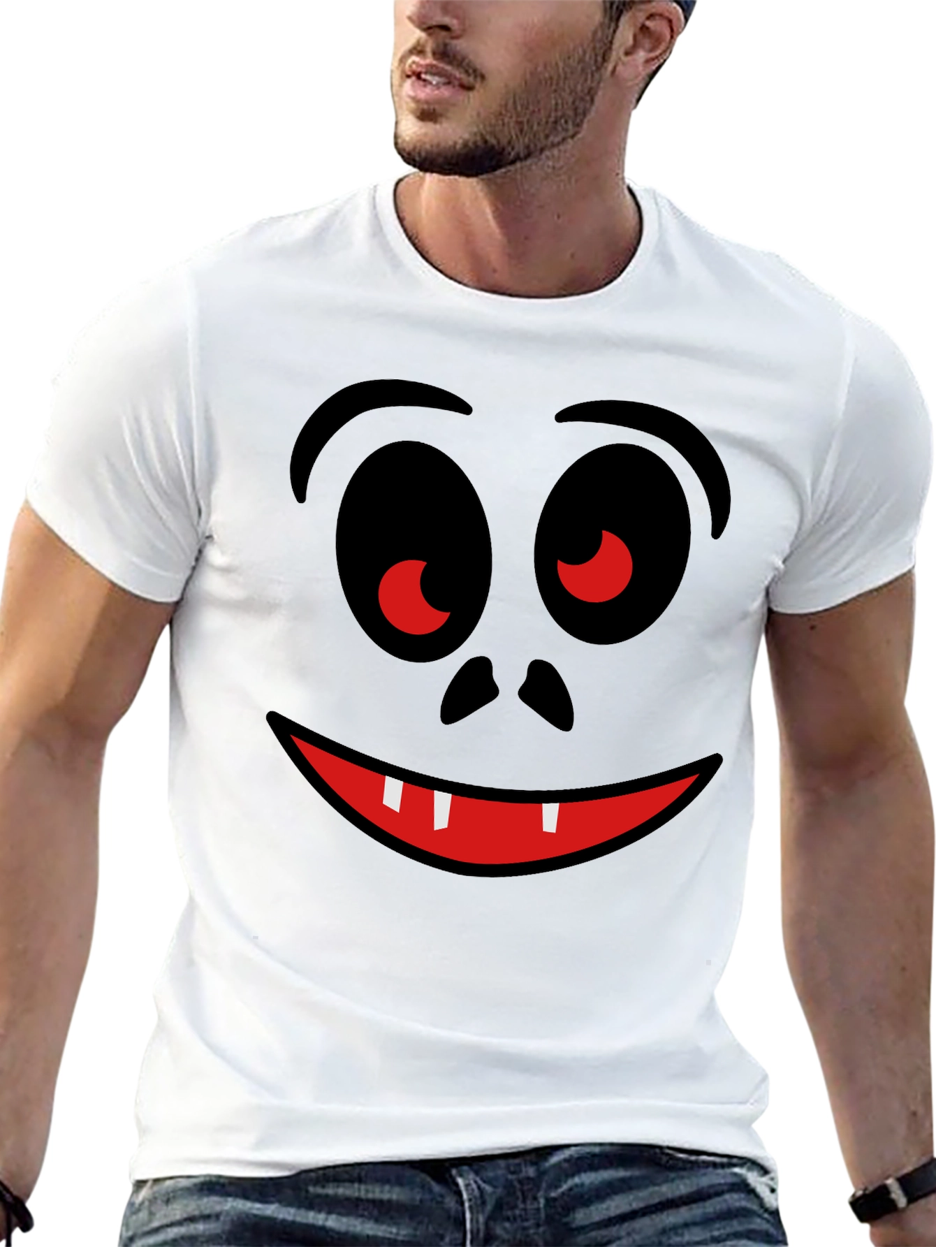 Funny Face Graphic T-Shirt - Halloween Ready!