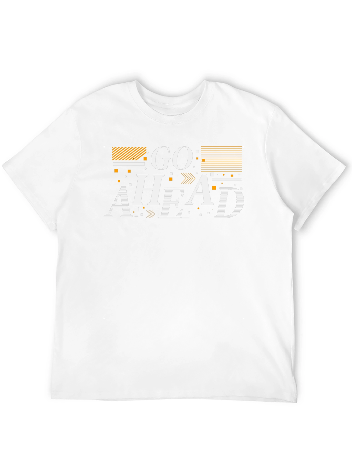 Go Ahead Graphic Print Black T-Shirt