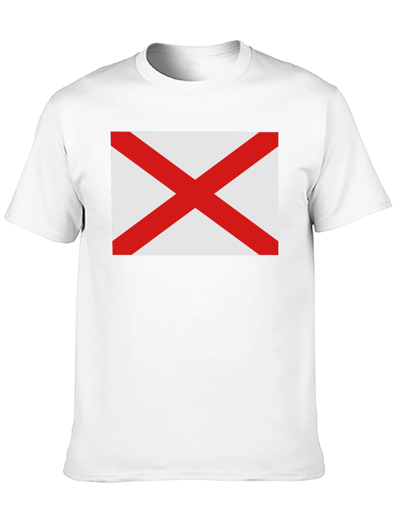 Alabama Flag Graphic T-Shirt - Black Cotton Tee