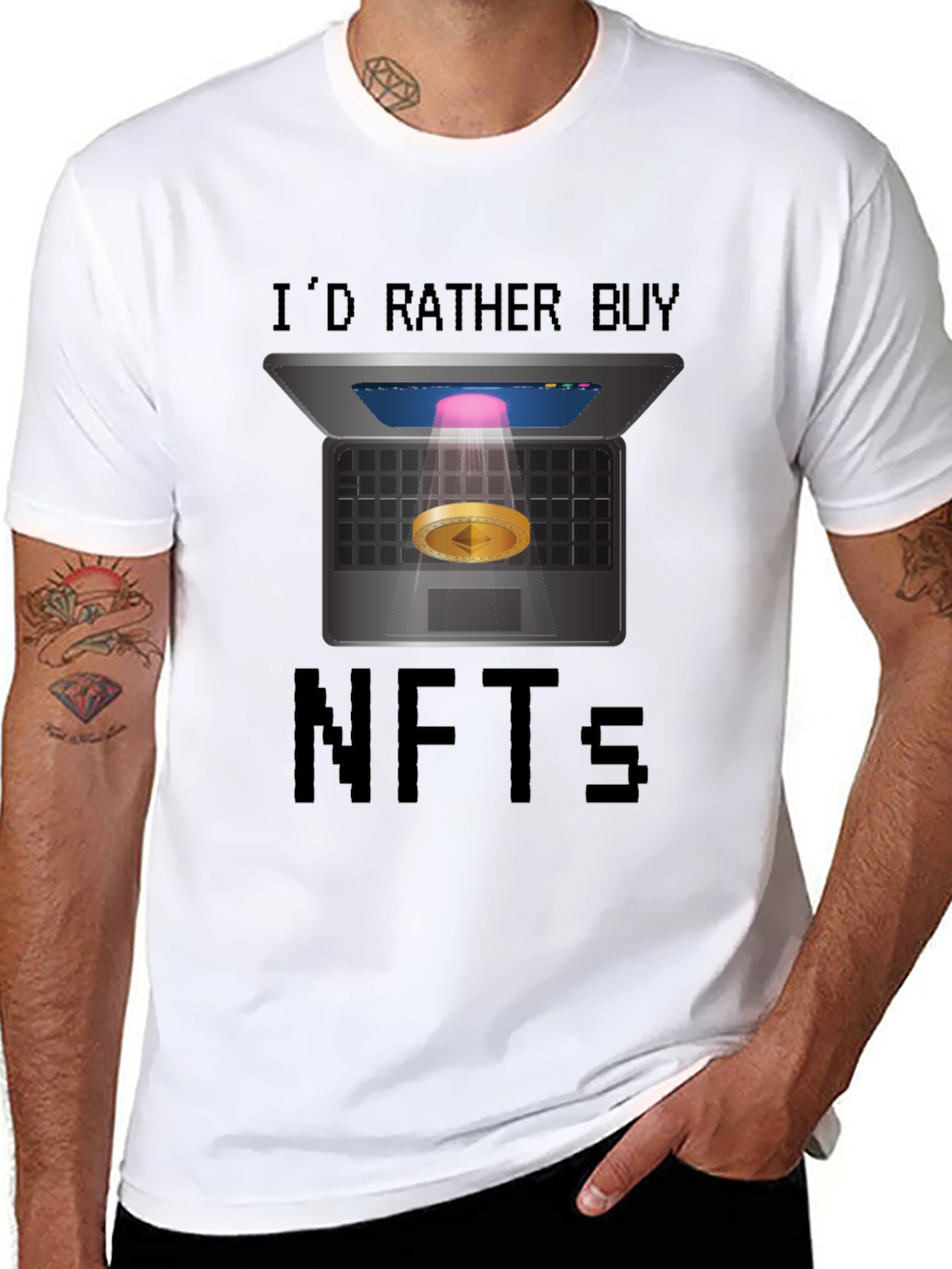 Id Rather Buy NFTs T-Shirt - Crypto Humor