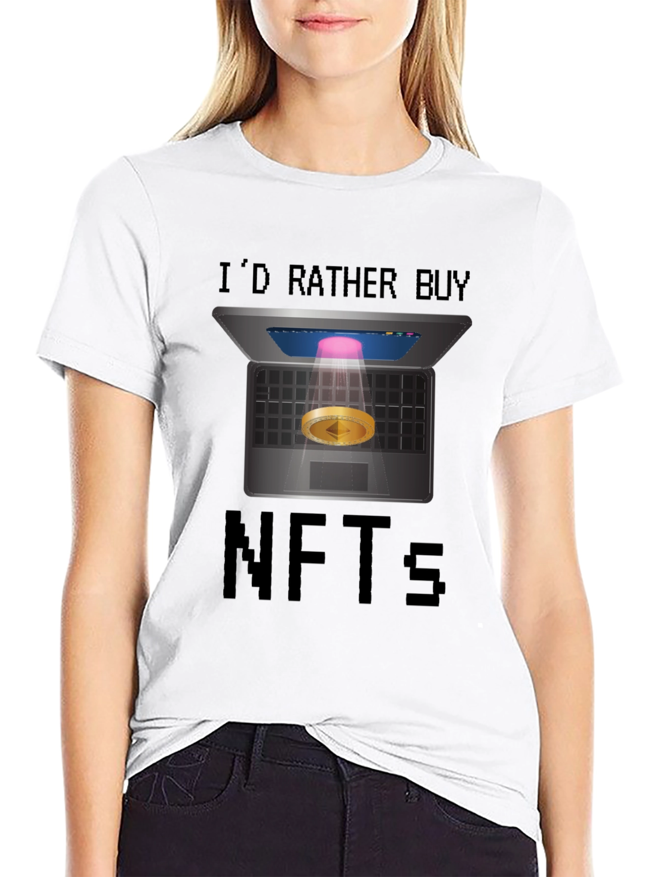 Id Rather Buy NFTs T-Shirt - Crypto Humor