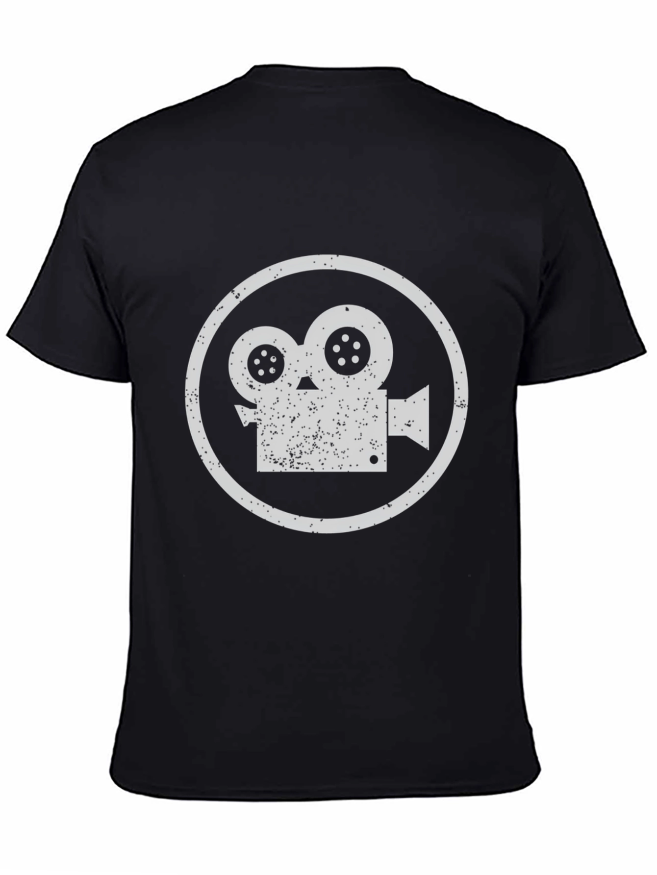 Retro Film Camera T-Shirt - Black