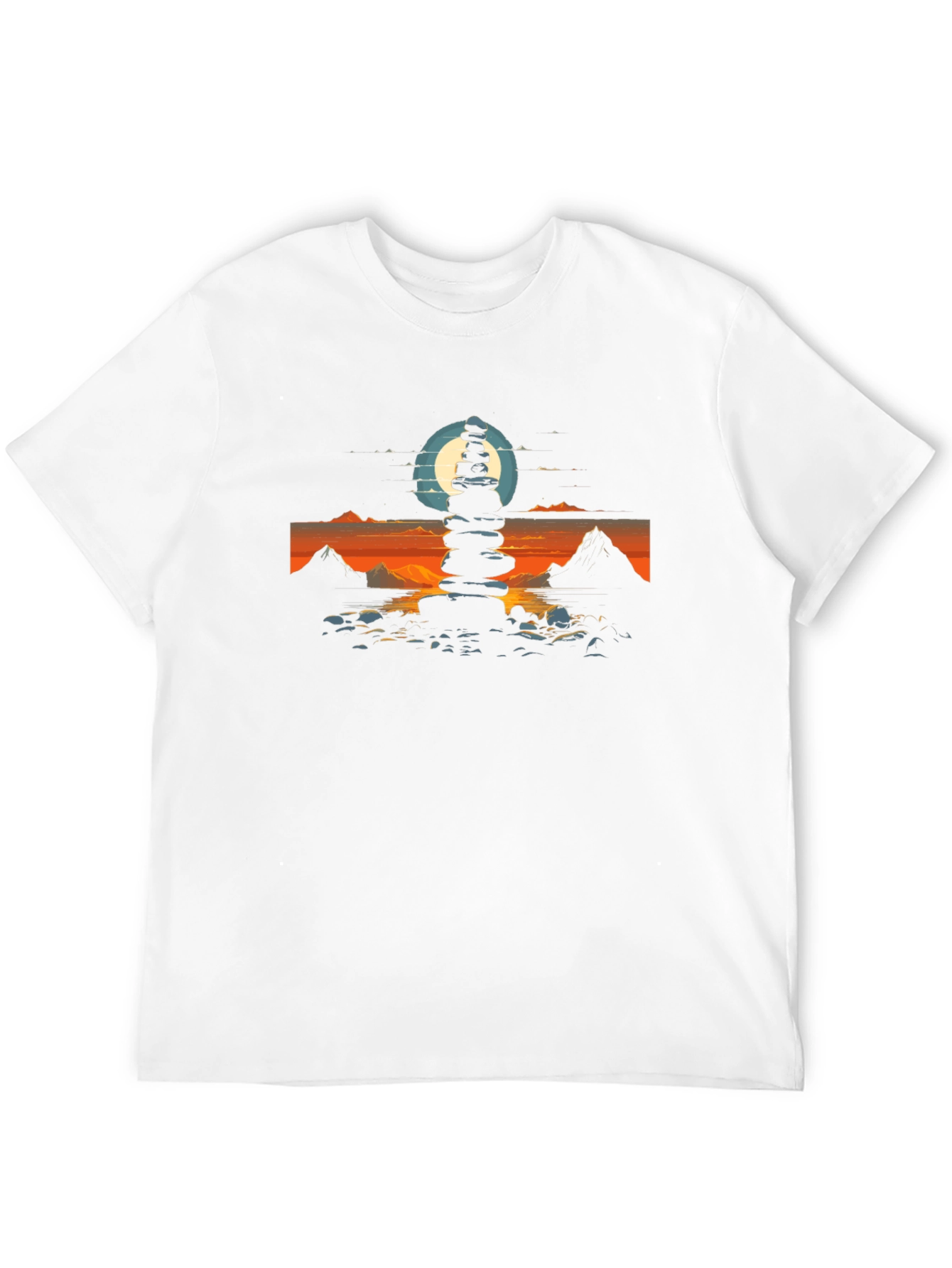 Zen Stacked Stone Graphic Tee
