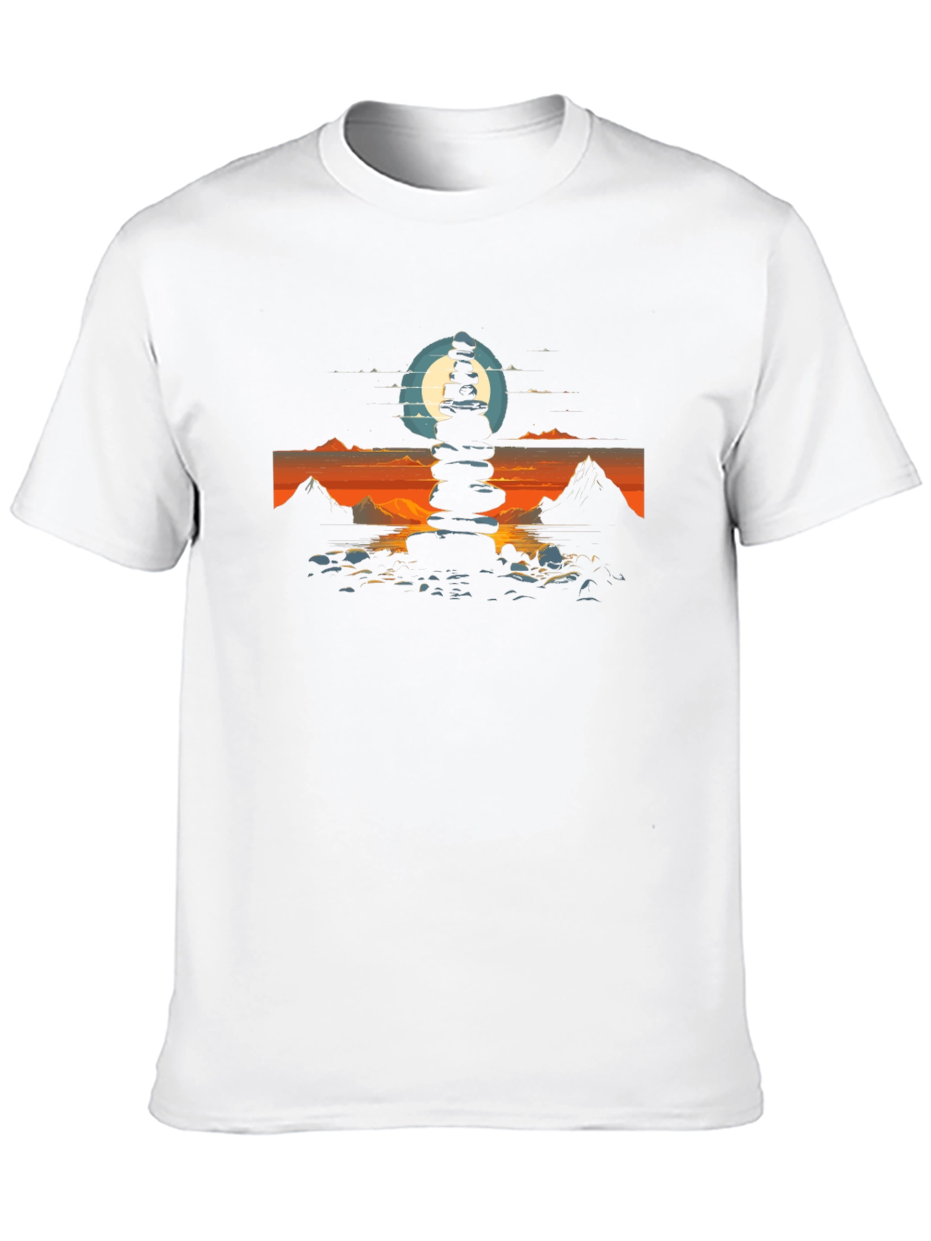 Zen Stacked Stone Graphic Tee