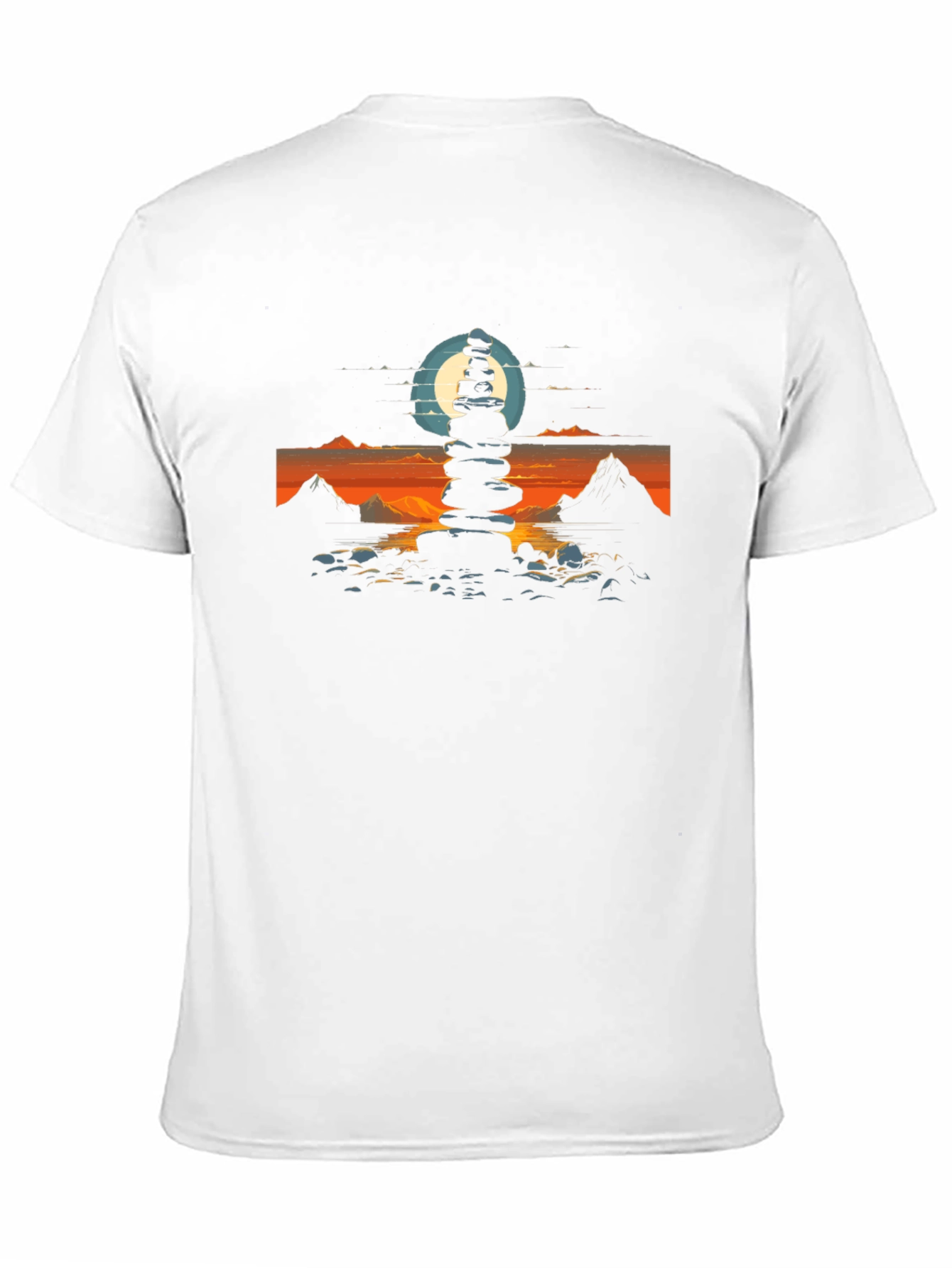 Zen Stacked Stone Graphic Tee