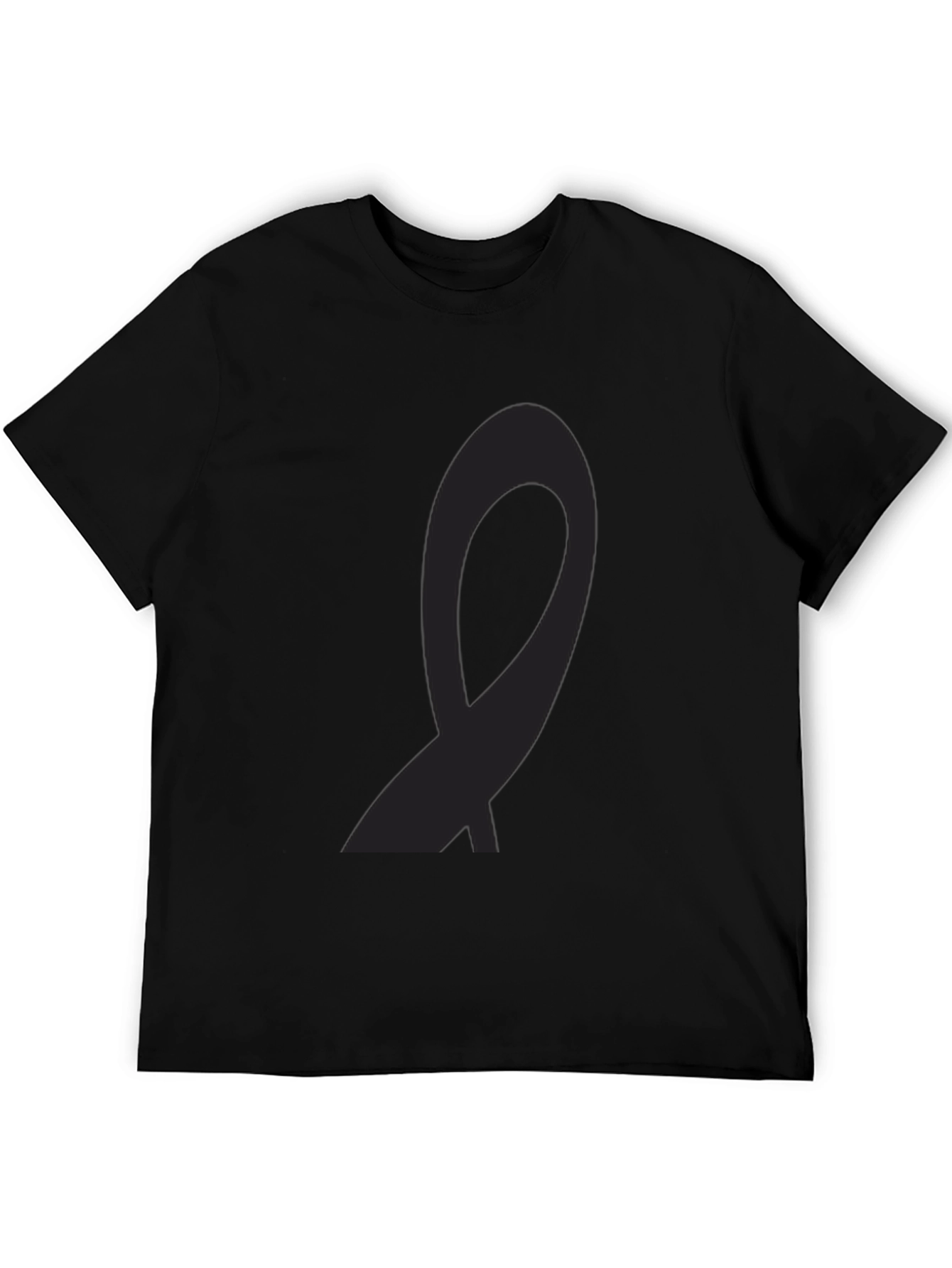 Black Awareness Ribbon Tee - Stylish Support