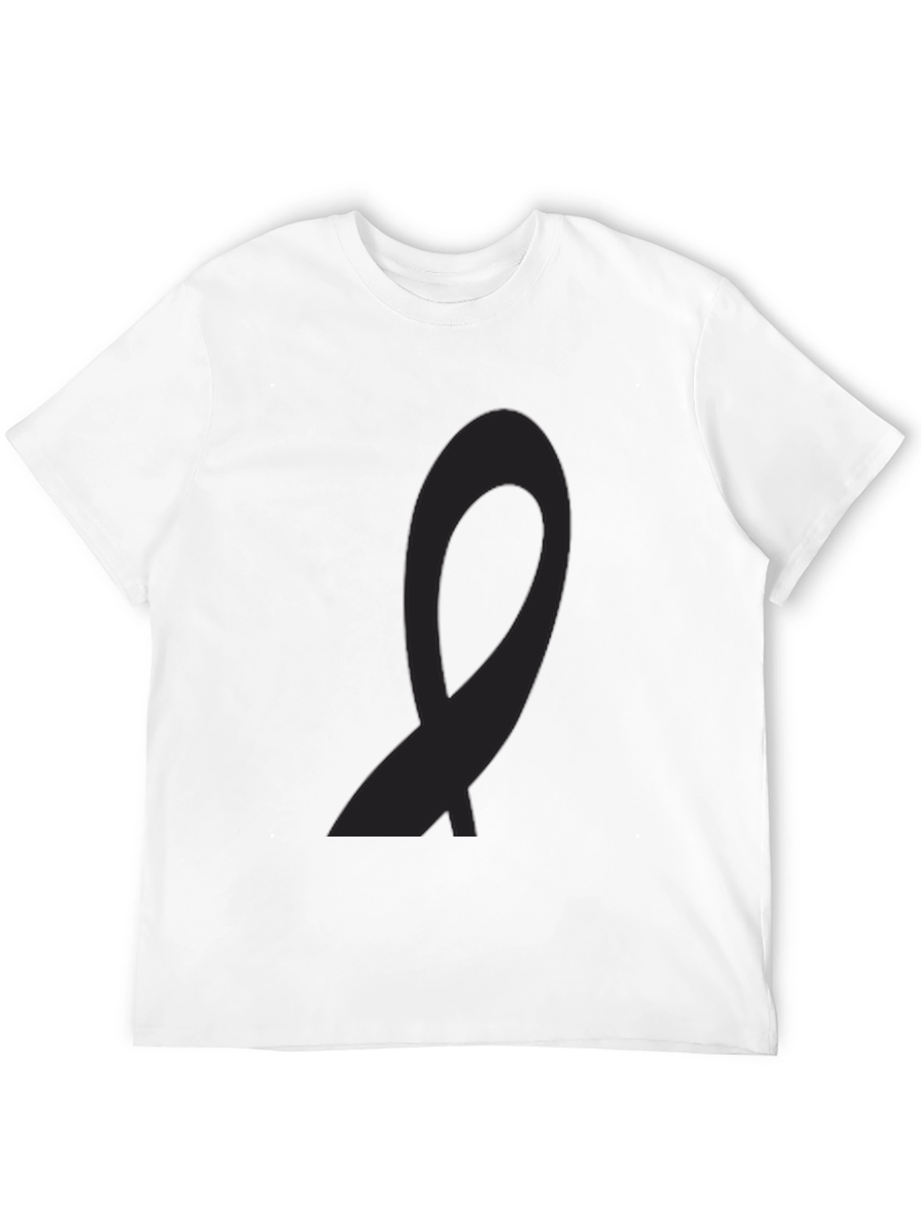 Black Awareness Ribbon Tee - Stylish Support