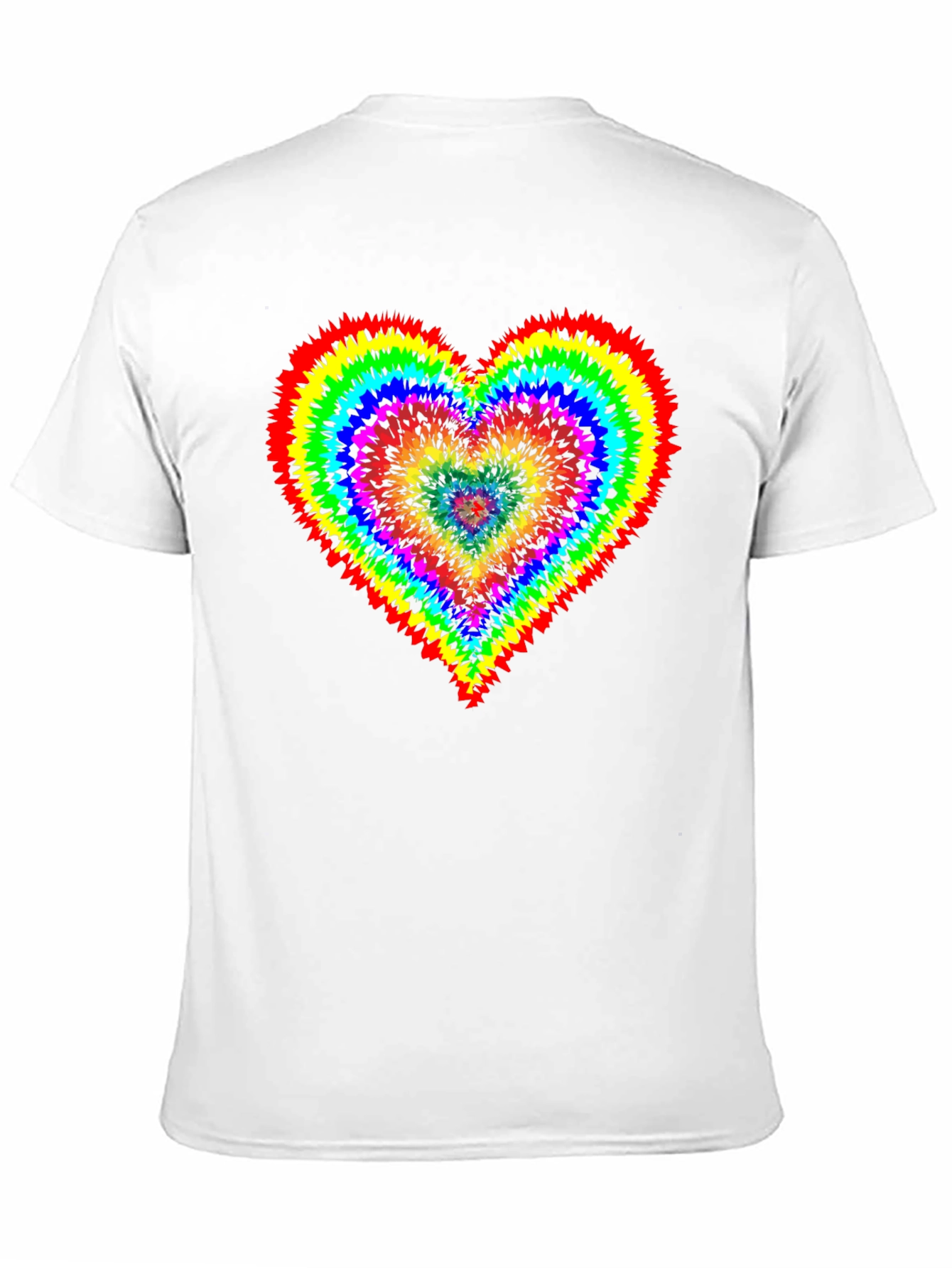 Rainbow Tie-Dye Heart T-Shirt