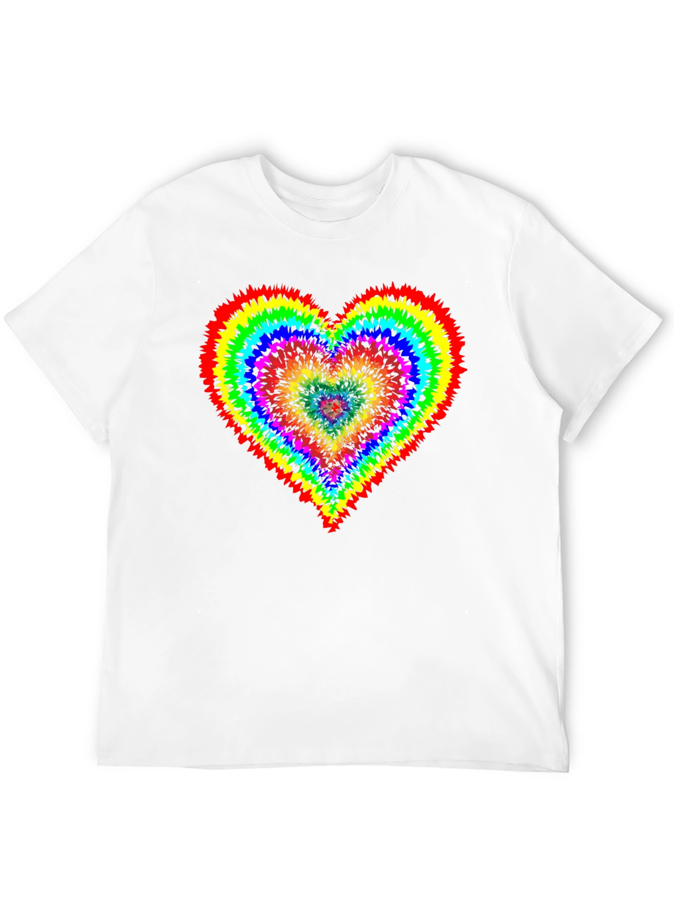 Rainbow Tie-Dye Heart T-Shirt
