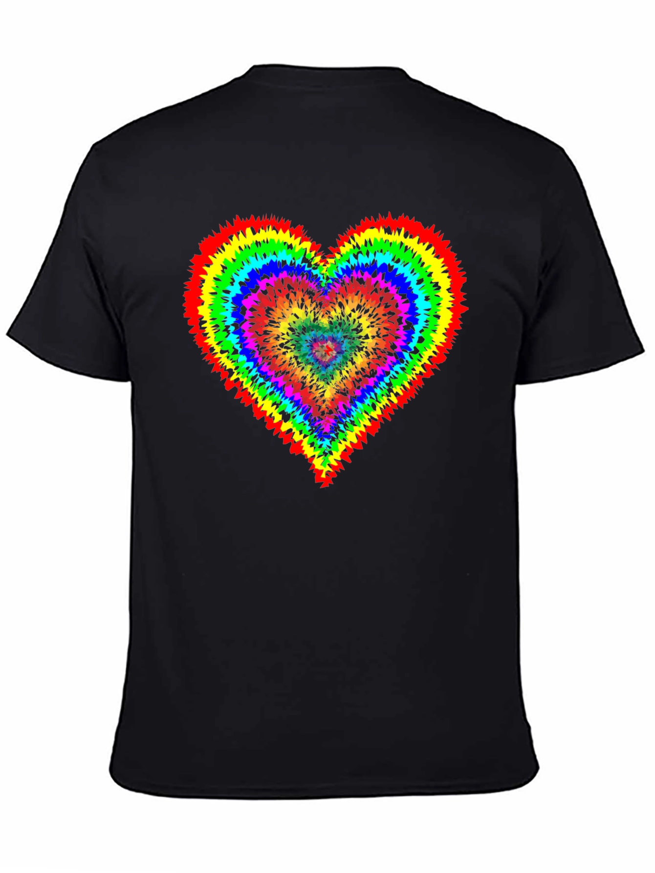 Rainbow Tie-Dye Heart T-Shirt