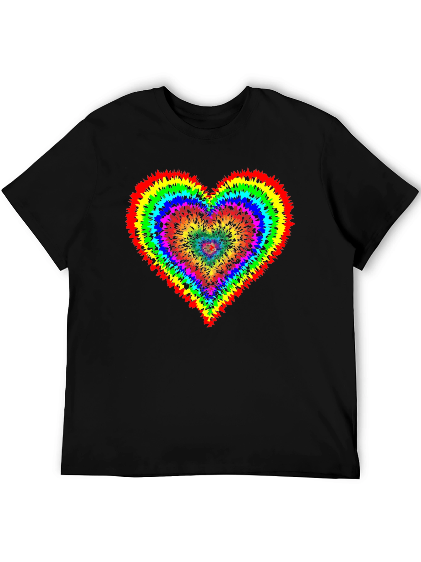 Rainbow Tie-Dye Heart T-Shirt