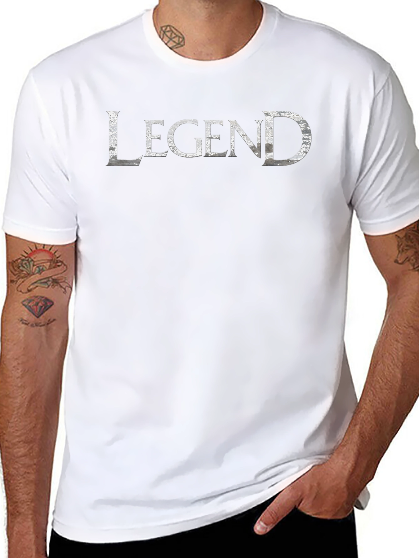 Legend Graphic T-Shirt - Black Cotton Blend