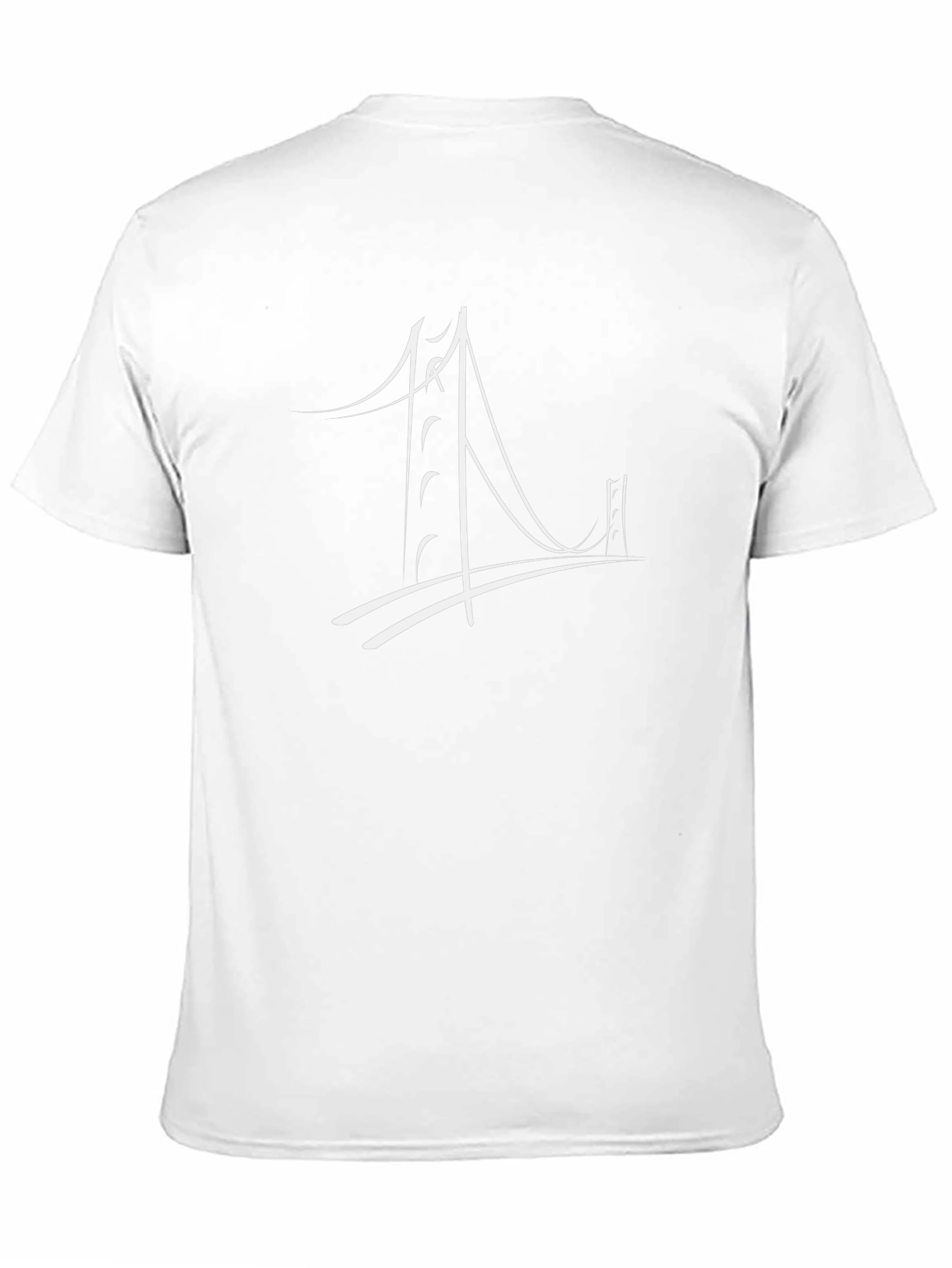 Modern Bridge Graphic Black T-Shirt