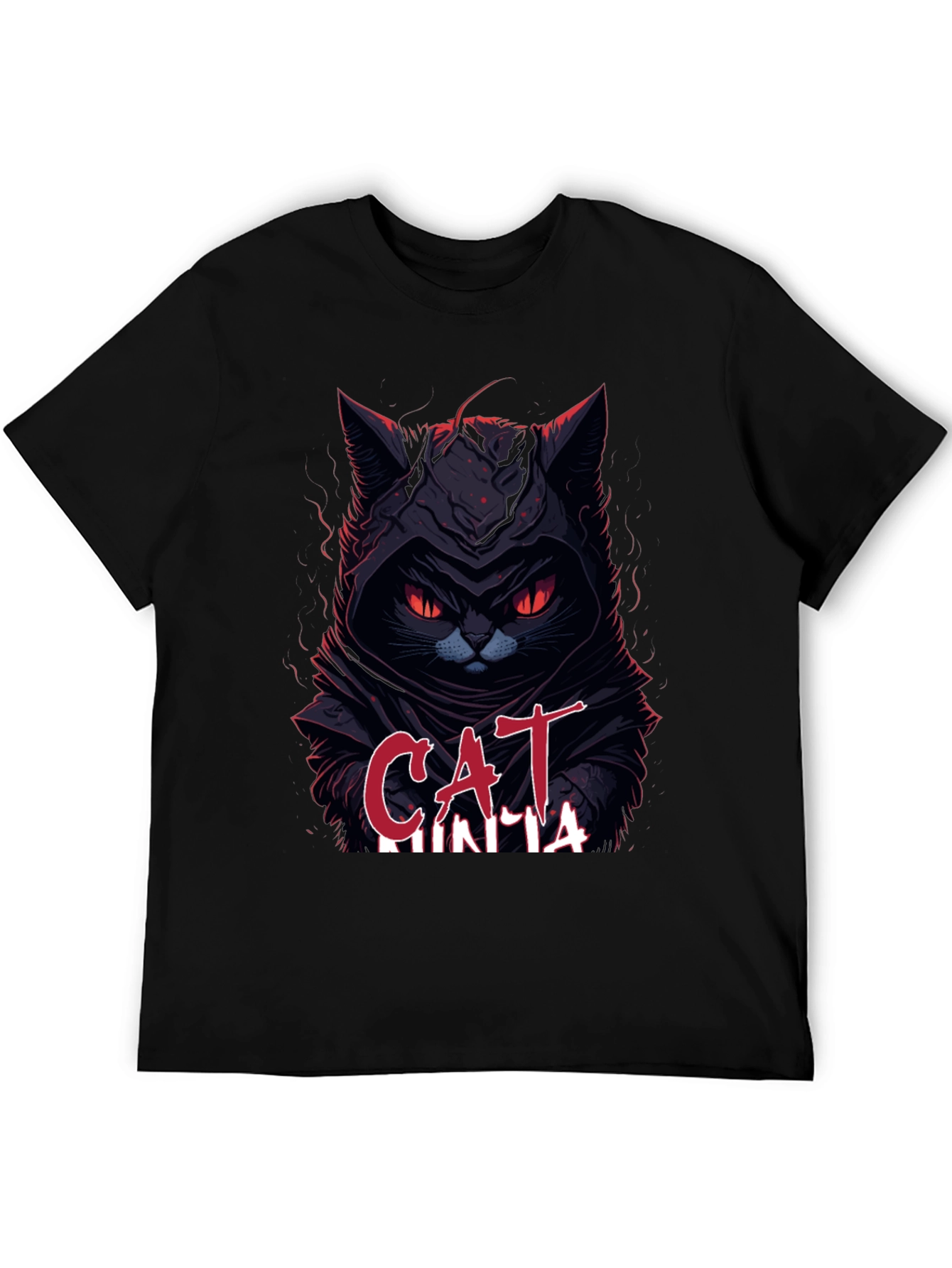 Cat Ninja Graphic T-Shirt - Dark Humor Apparel