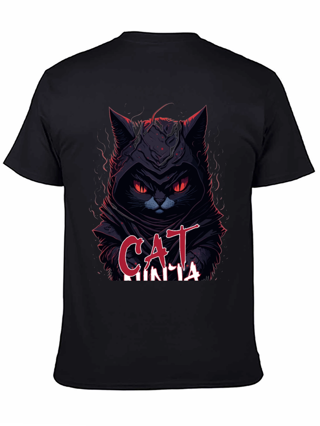 Cat Ninja Graphic T-Shirt - Dark Humor Apparel