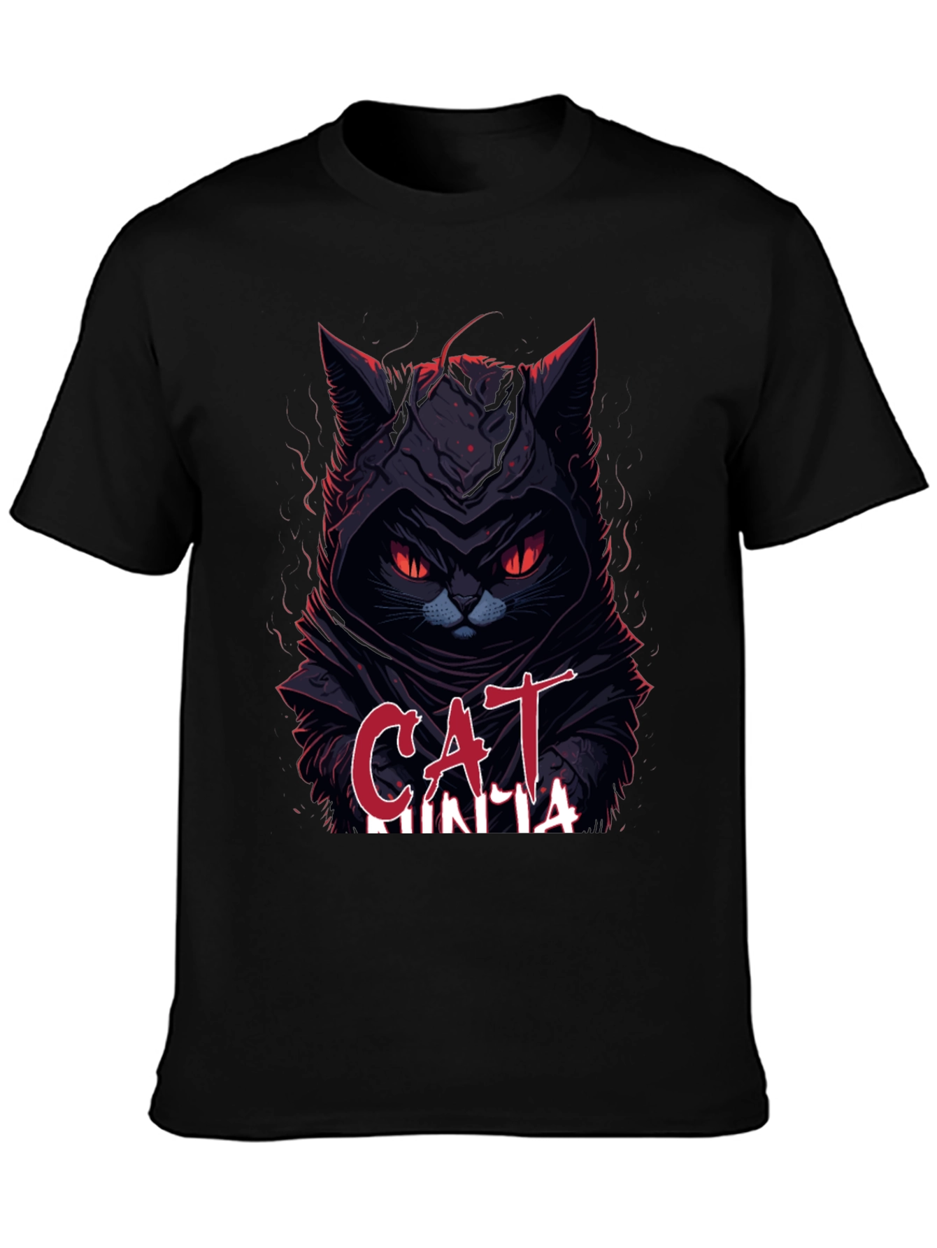 Cat Ninja Graphic T-Shirt - Dark Humor Apparel