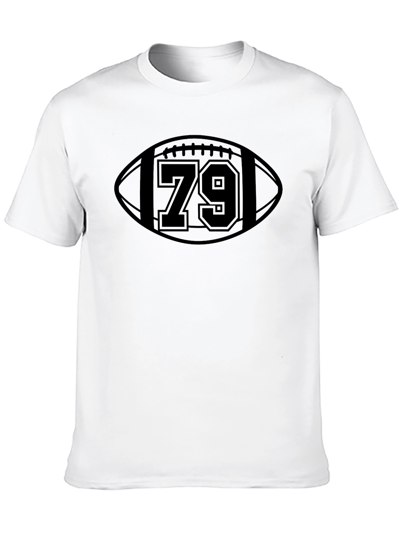 Football 79 Graphic Black T-Shirt