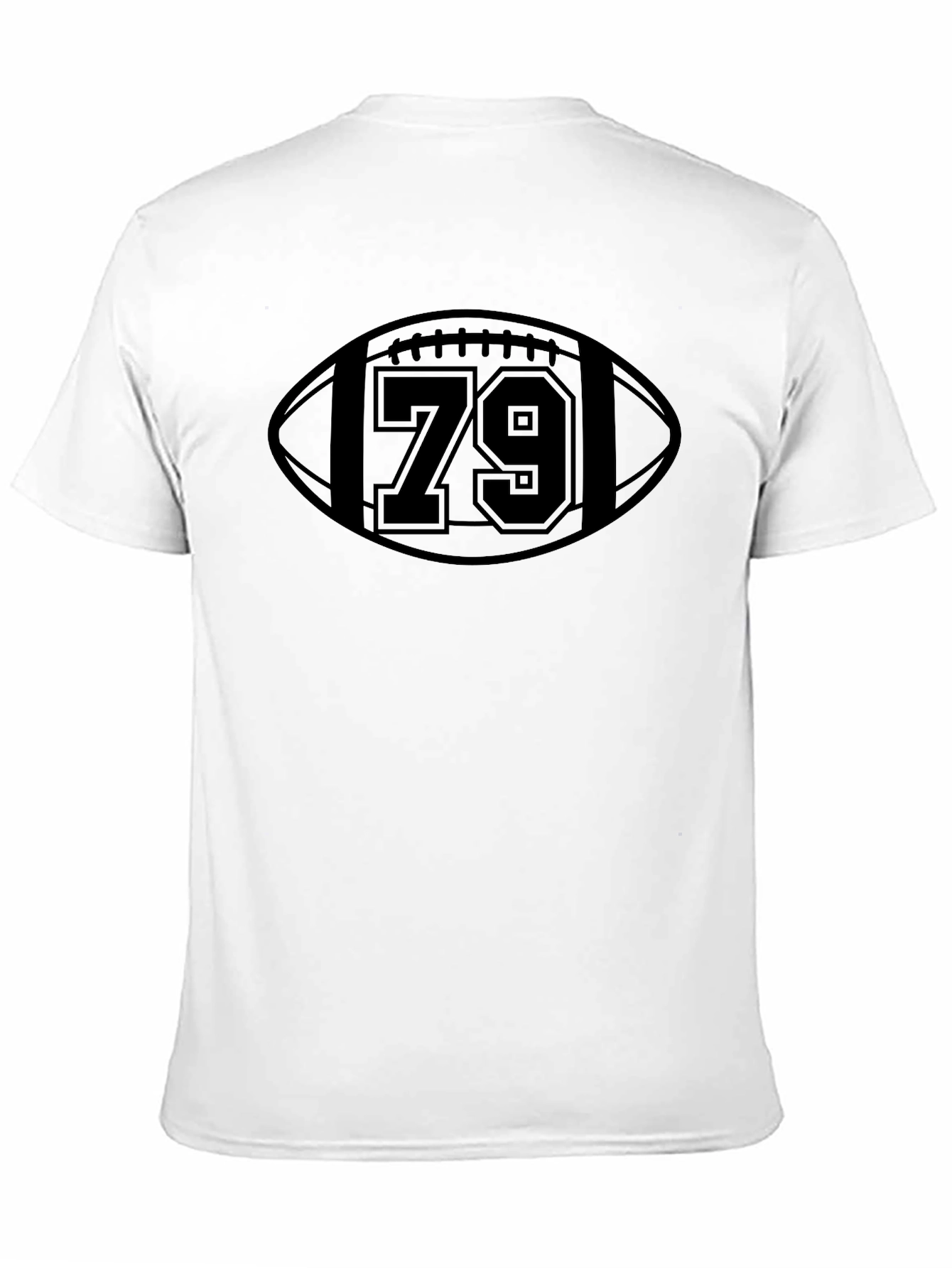 Football 79 Graphic Black T-Shirt