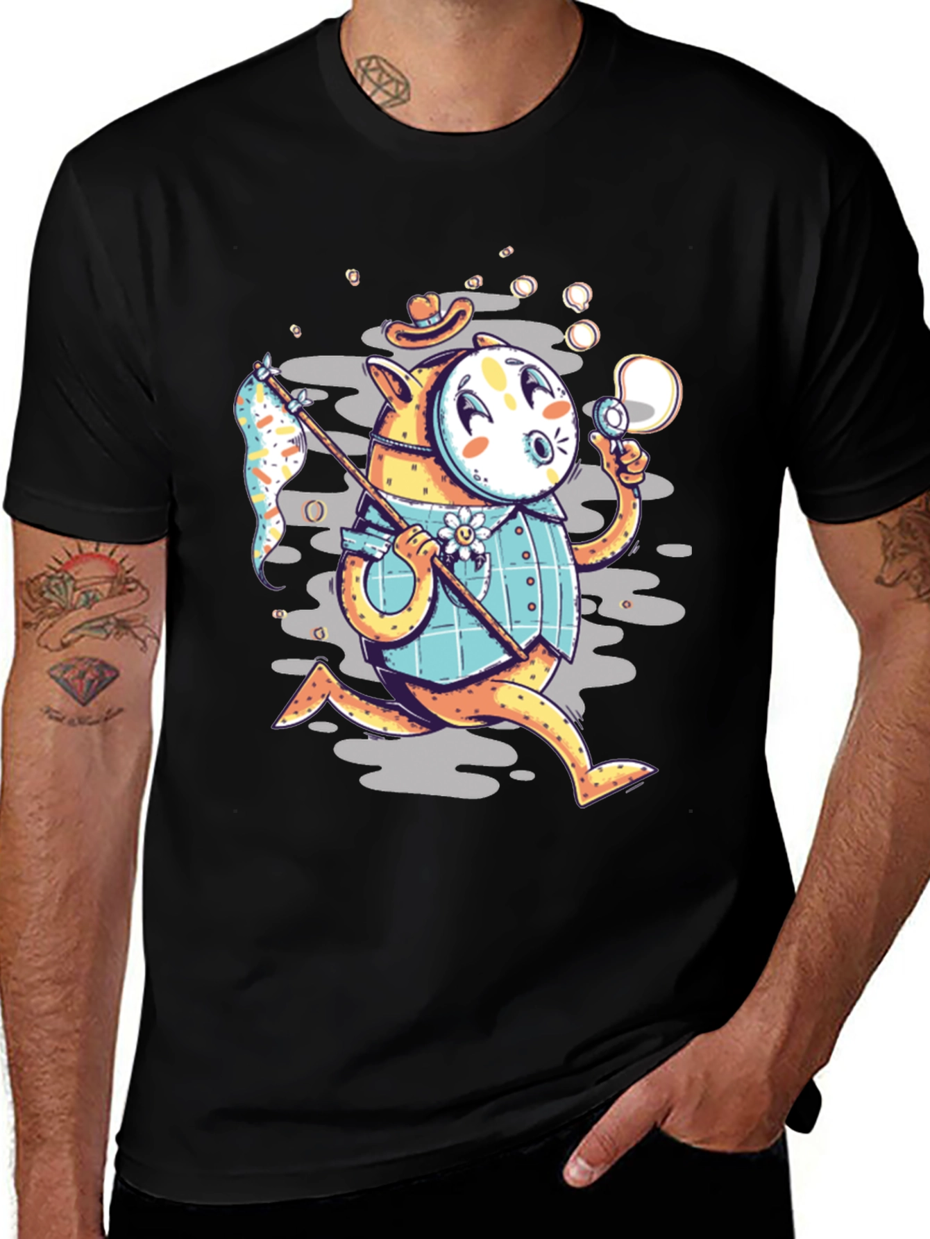 Cartoon Character Graphic T-Shirt