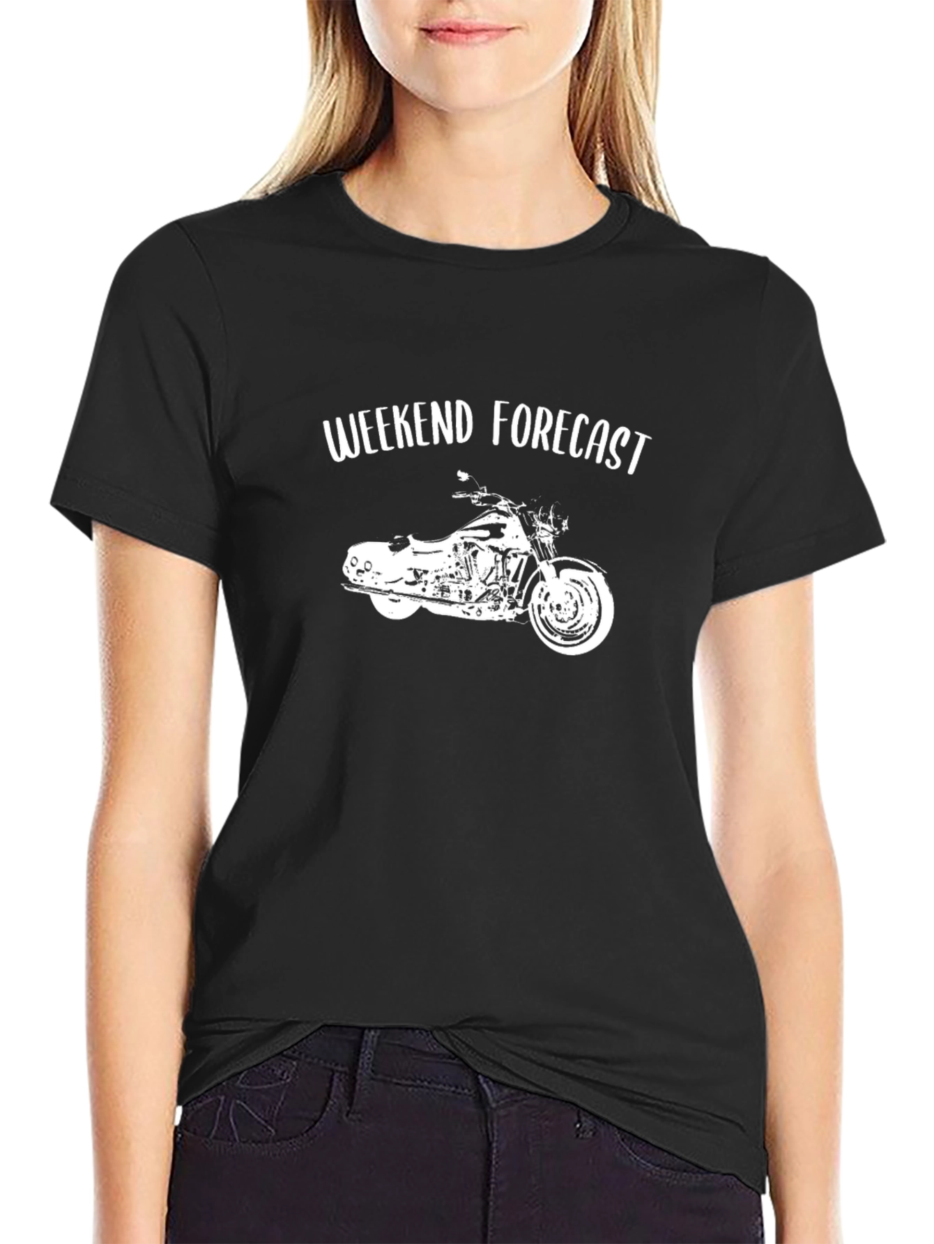 Weekend Forecast Motorcycle T-Shirt - Black