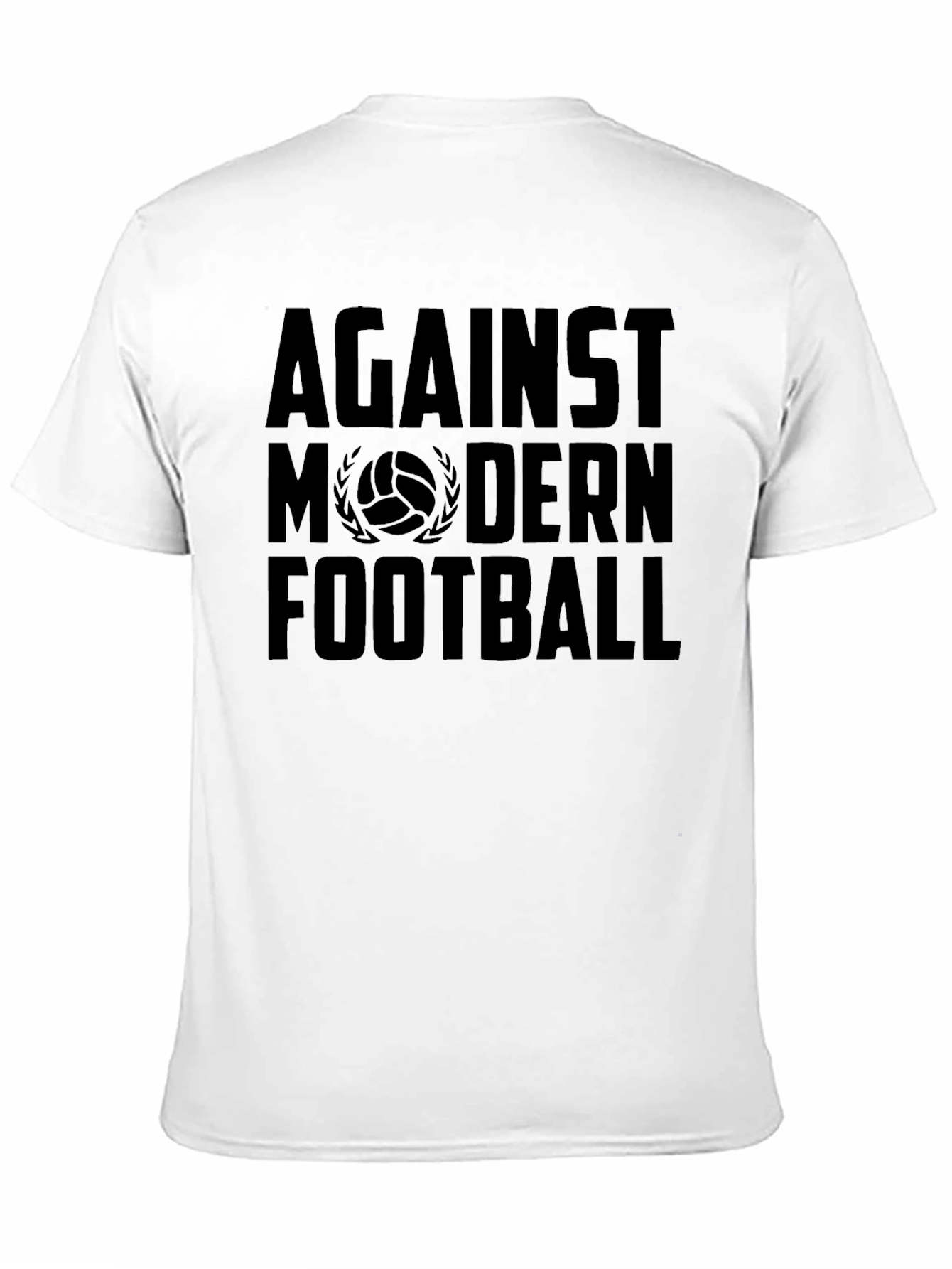 Against Modern Football Black Graphic Tee