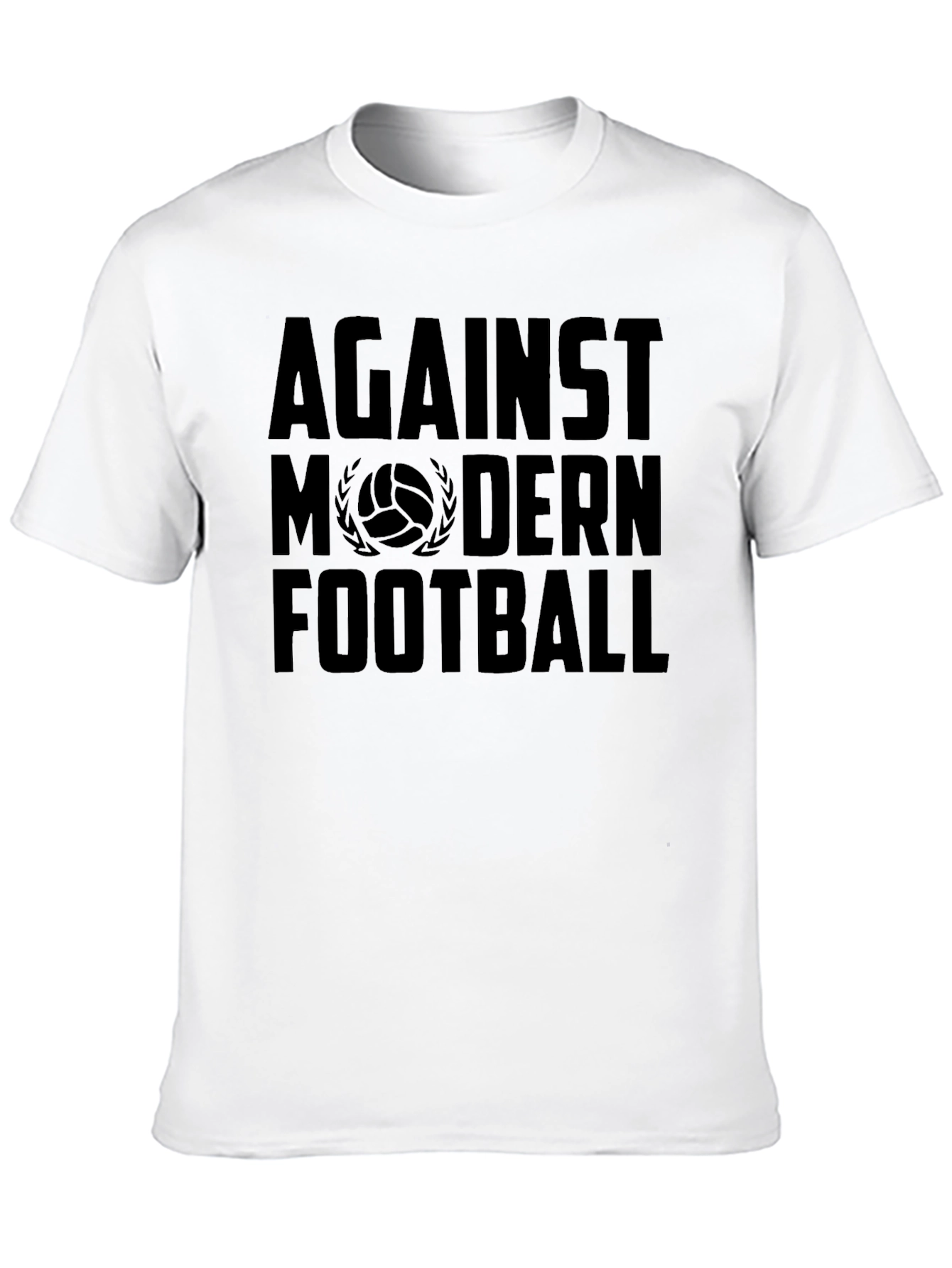 Against Modern Football Black Graphic Tee
