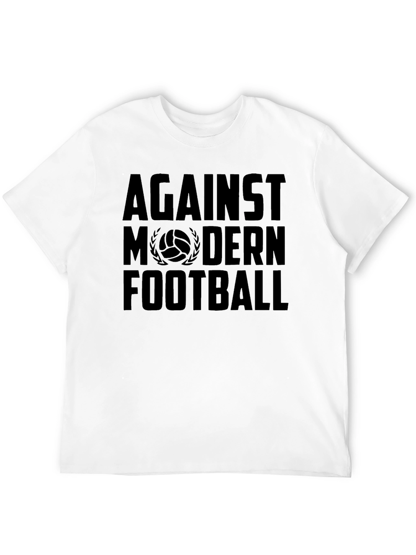 Against Modern Football Black Graphic Tee
